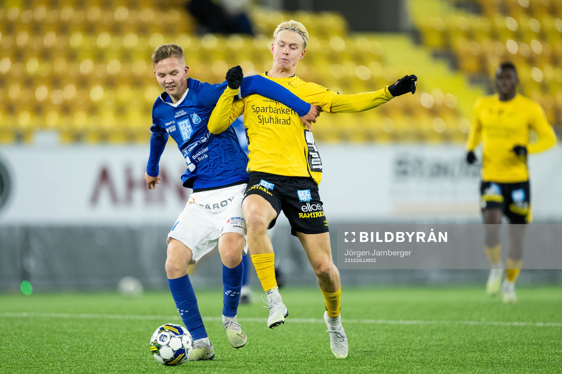 Norrbys Melvin Korpås och Elfsborgs Felix Älverdal