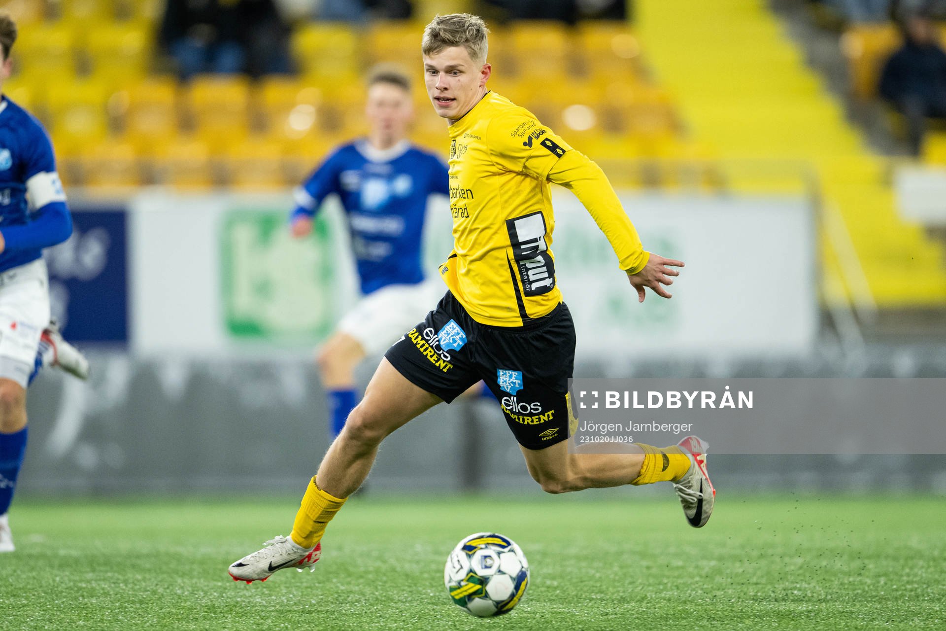 Elfsborgs Gottfrid Rapp under fotbollsmatchen i P19 Superettan södra mellan Elfsborg och Norrby den 20 oktober 2023 i Borås. 