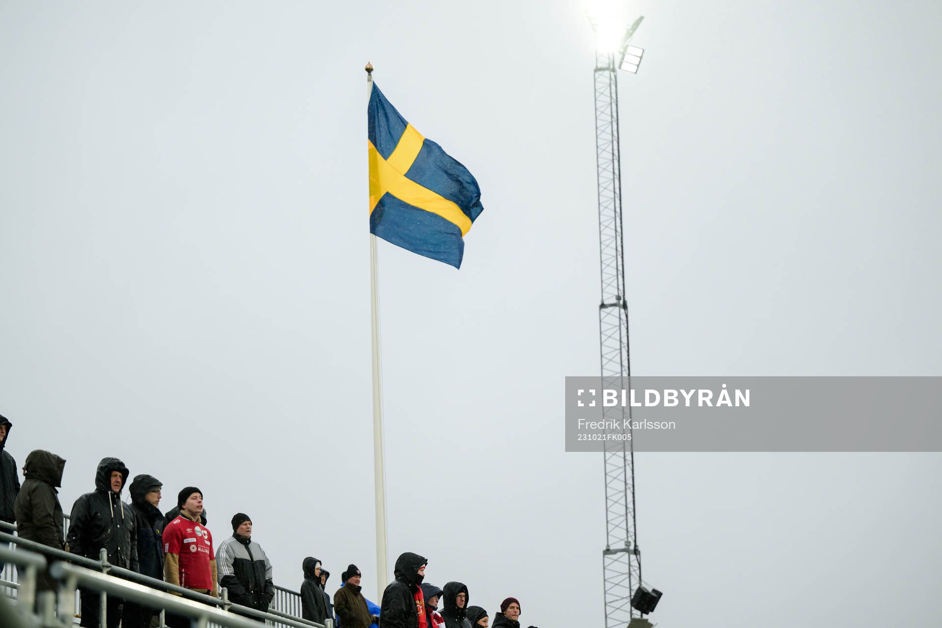 Under fotbollsmatchen i Allsvenskan mellan Degerfors och