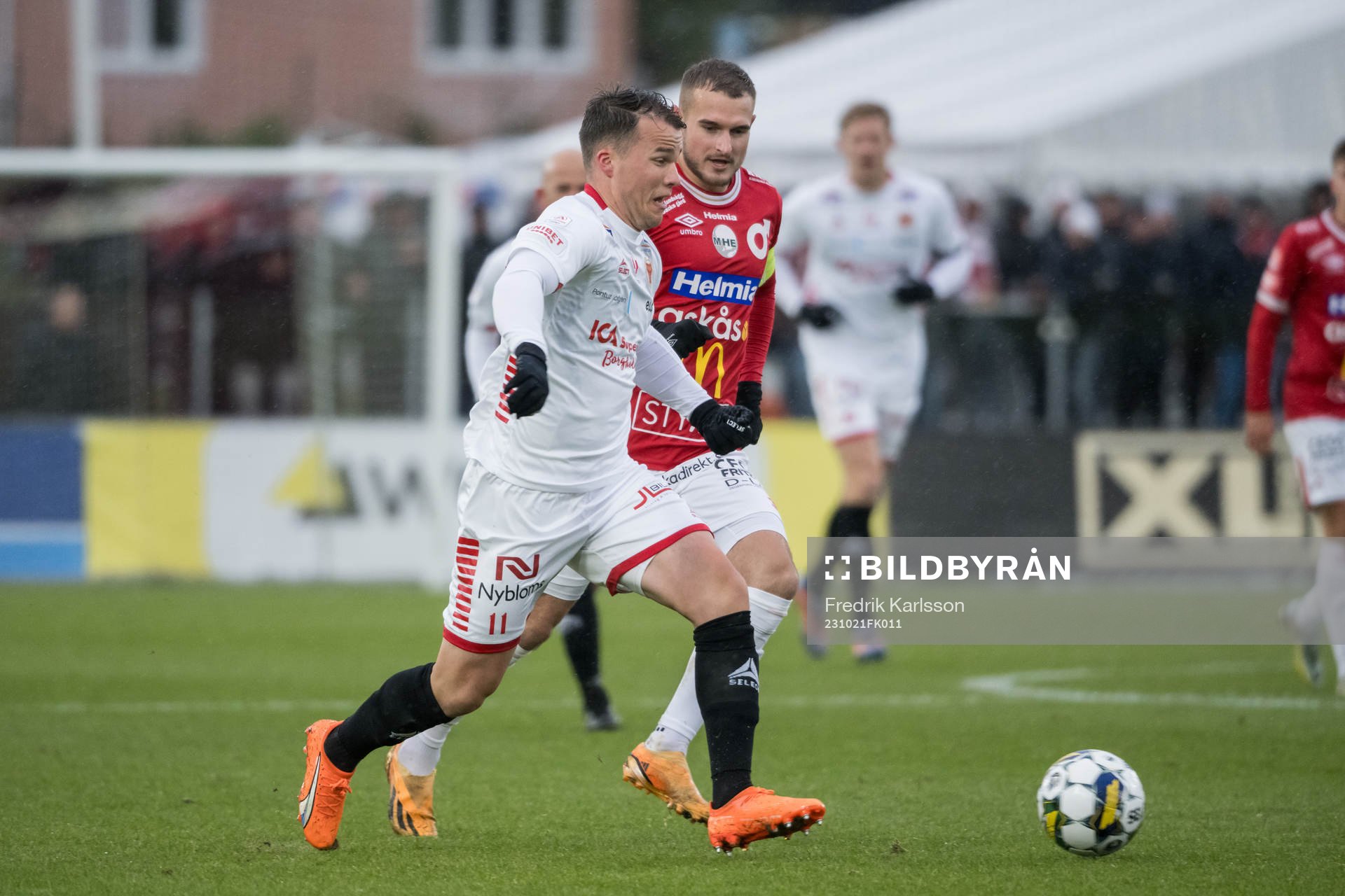 Kalmars Simon Skrabb och Degerfors Christos Gravius