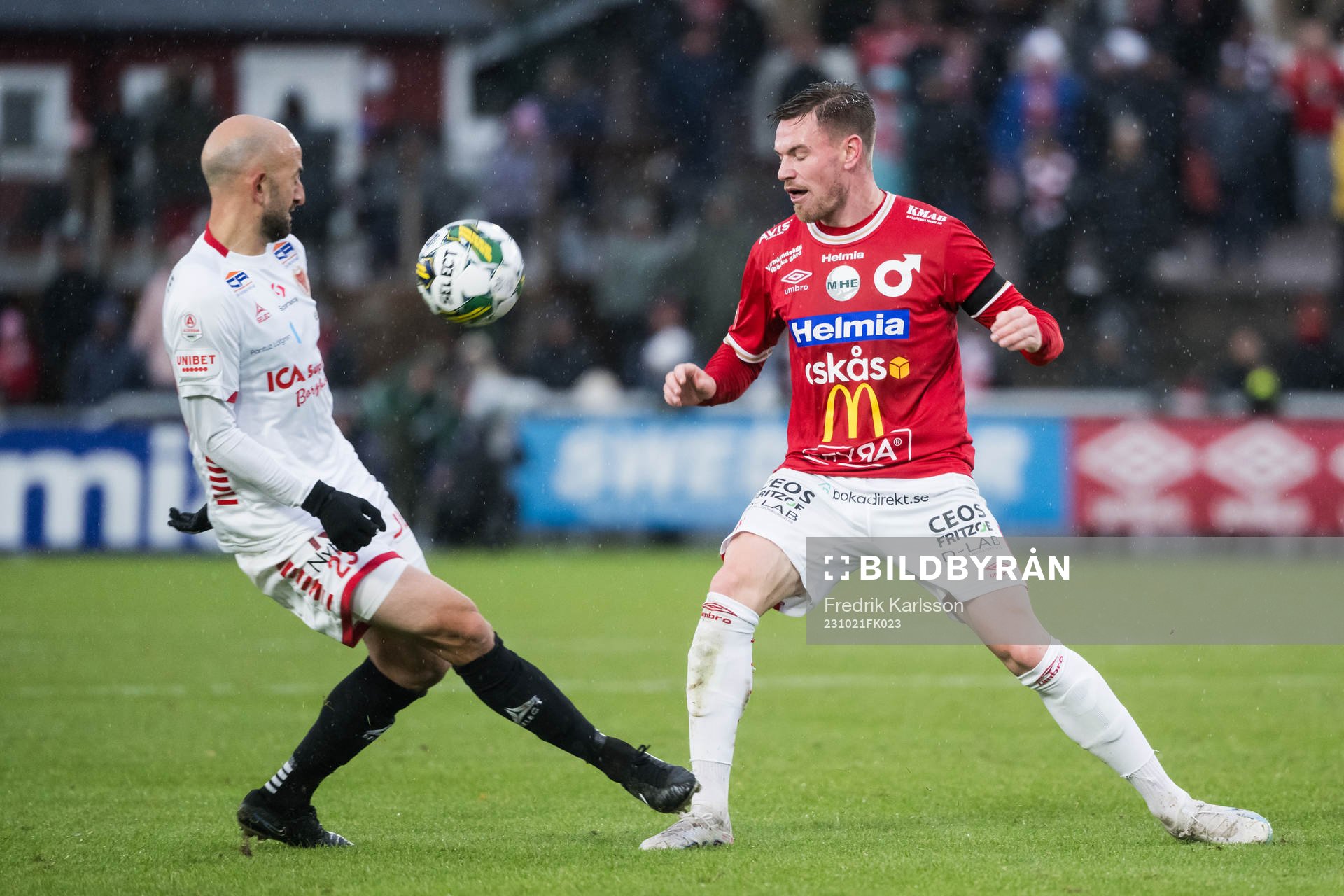 Kalmars Robert Gojani och Degerfors Rasmus Örqvist