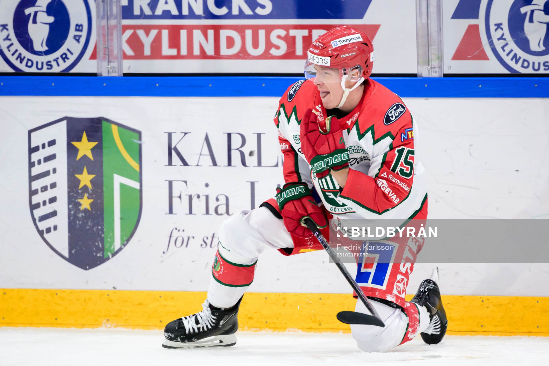 Frölundas Gustav Rydahl har ont