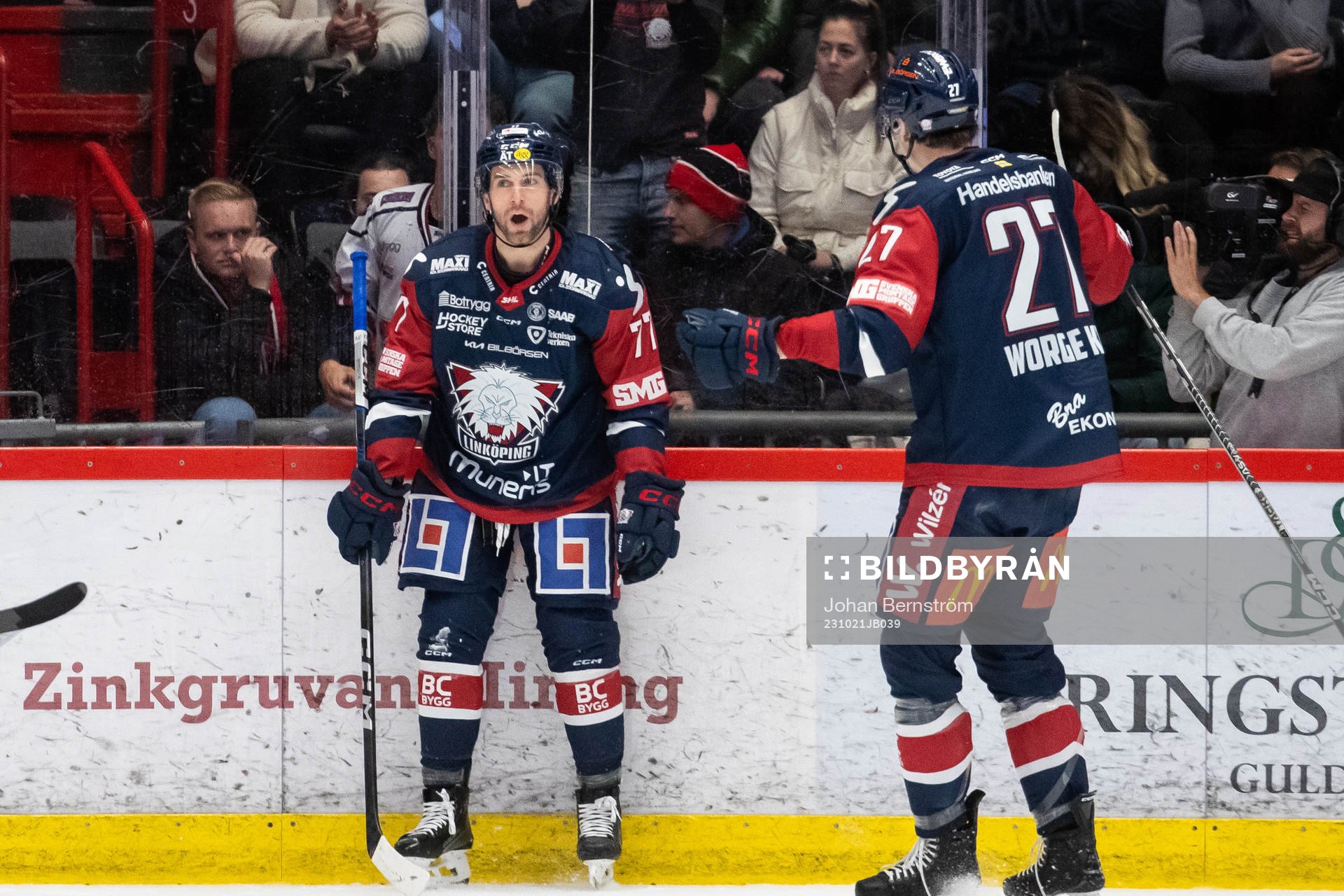 Linköpings Taylor Leier jublar