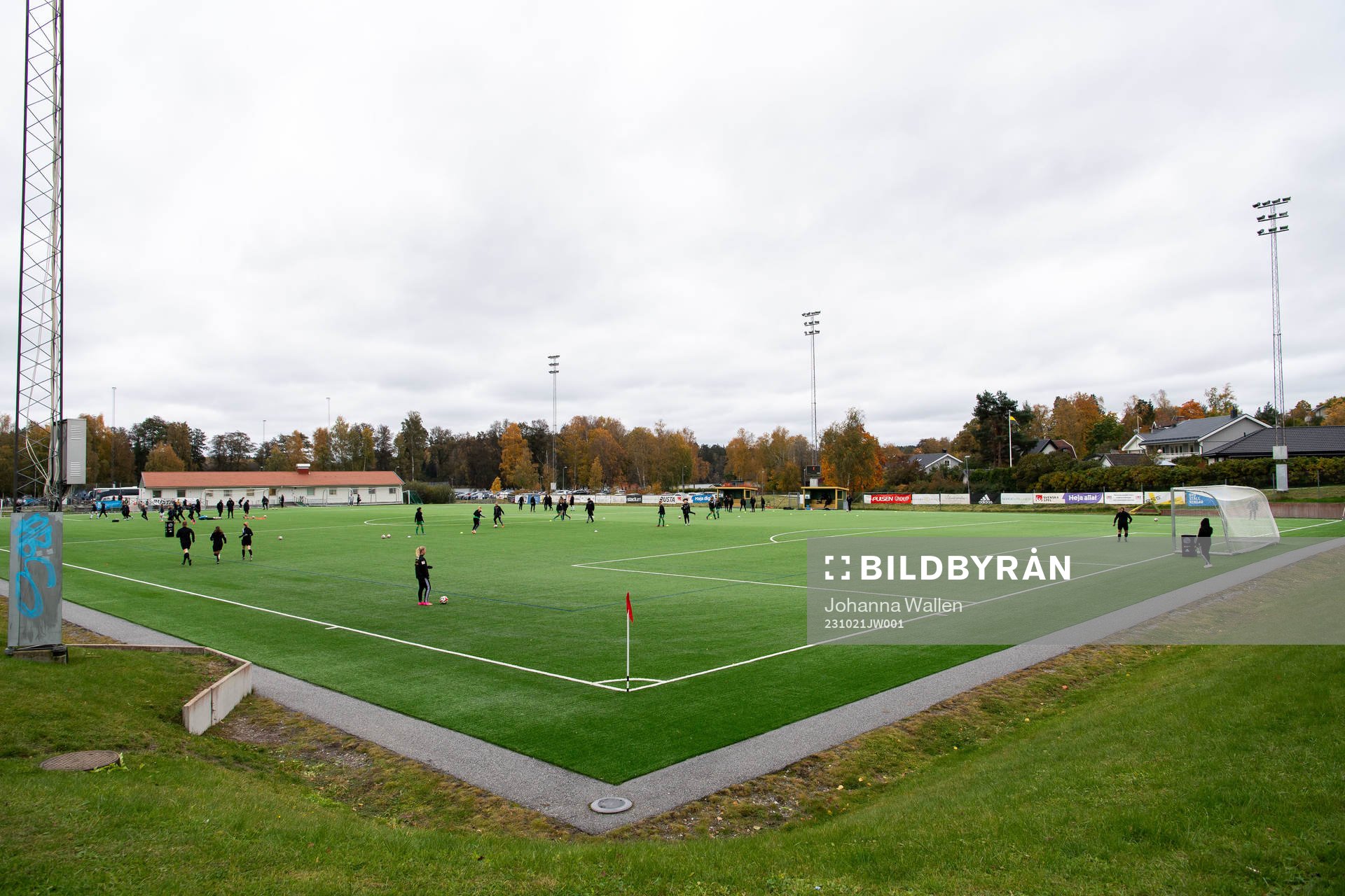 Vy över Bollstanäs IP