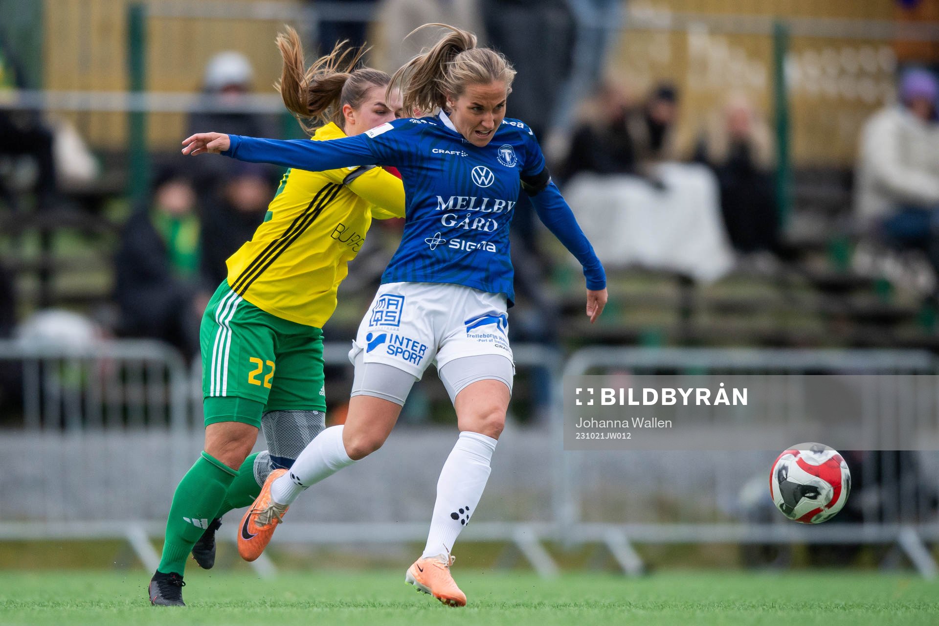 Bollstanäs Mathilda Lindström och Trelleborgs Hanna