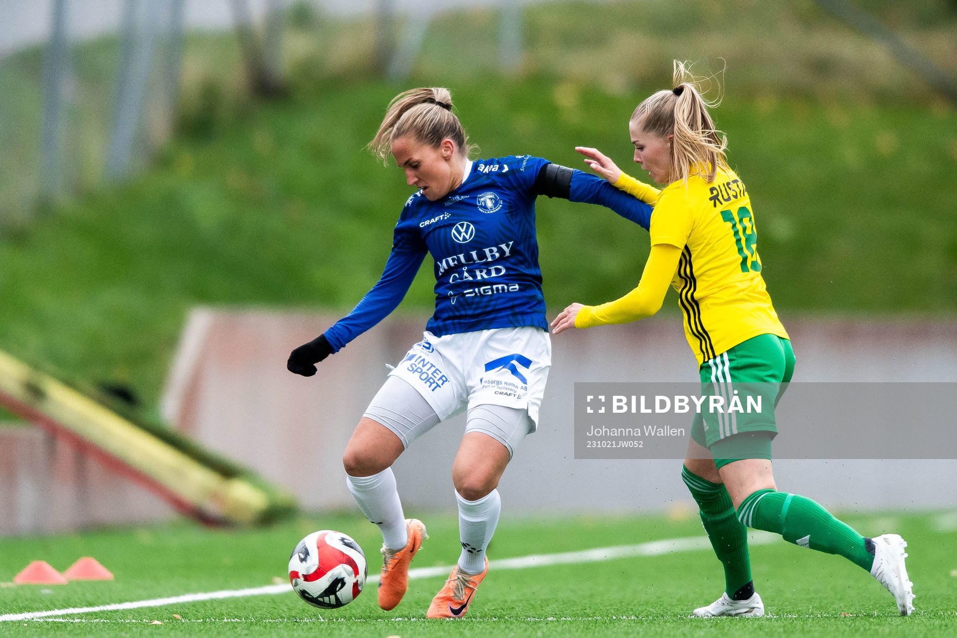 Trelleborgs Hanna Persson och Bollstanäs Moa Liwendahl