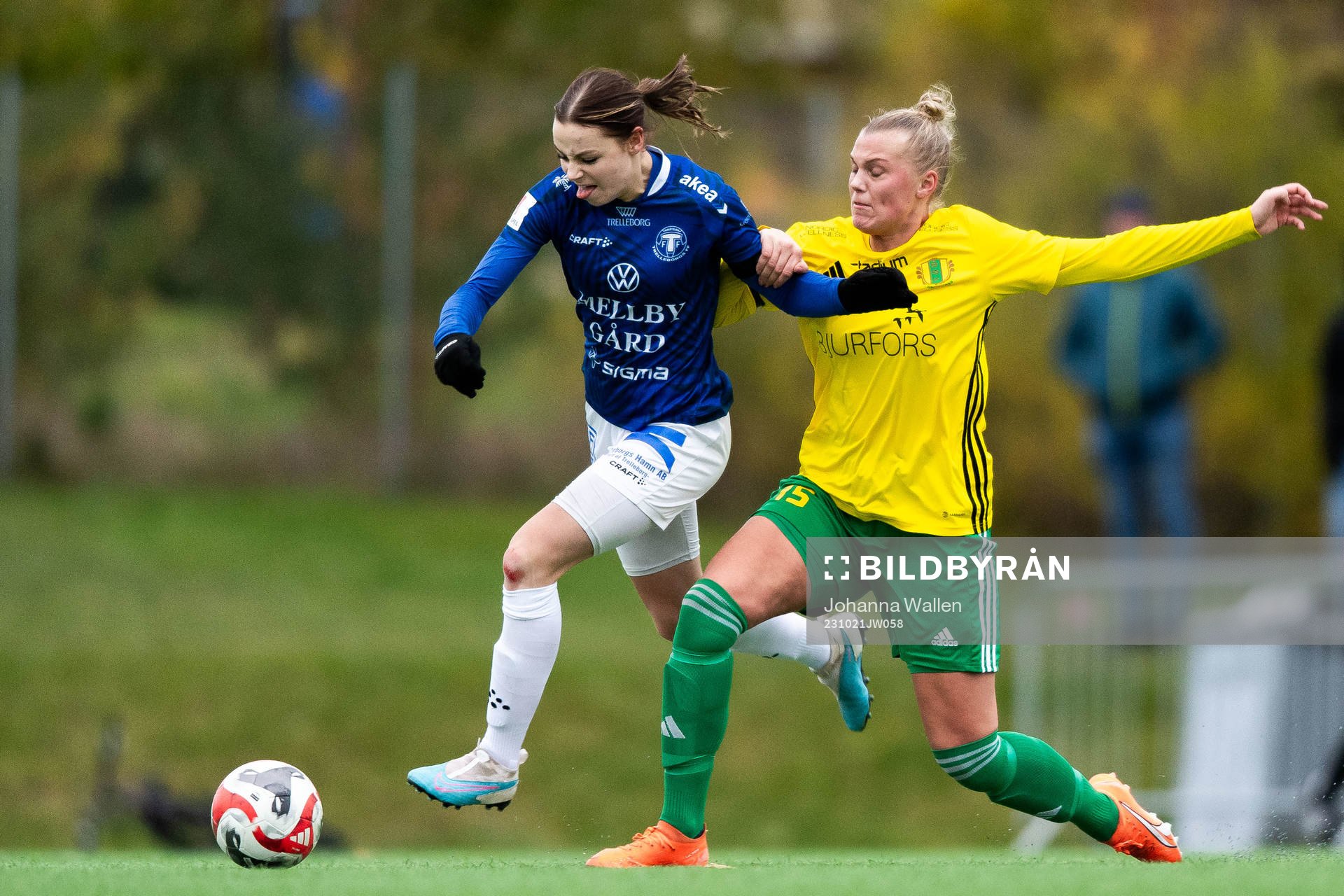 Trelleborgs Alice Egnér och Bollstanäs Amanda Wulff