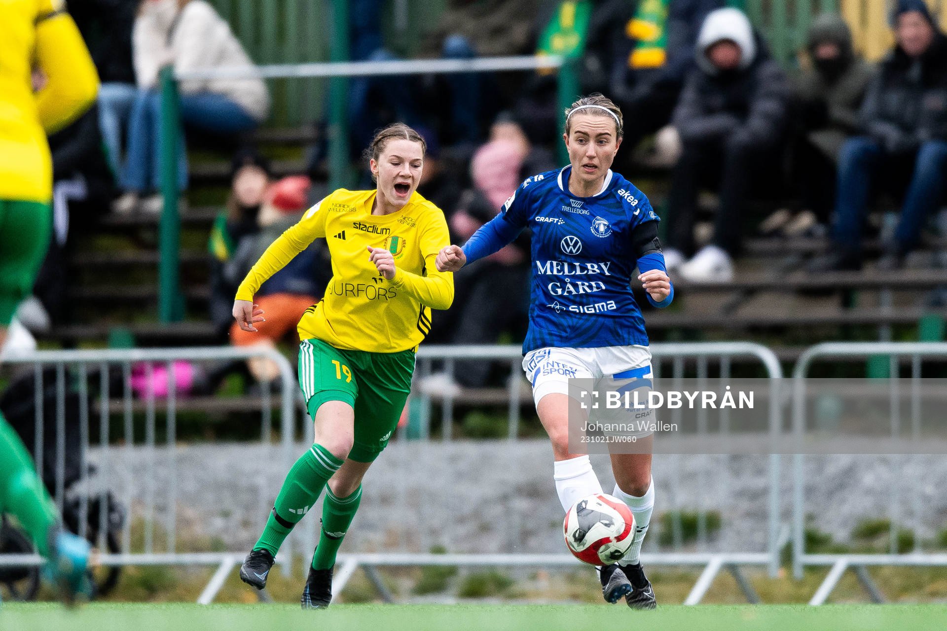 Bollstanäs Linn Allgulin och Trelleborgs Viktoria Persson
