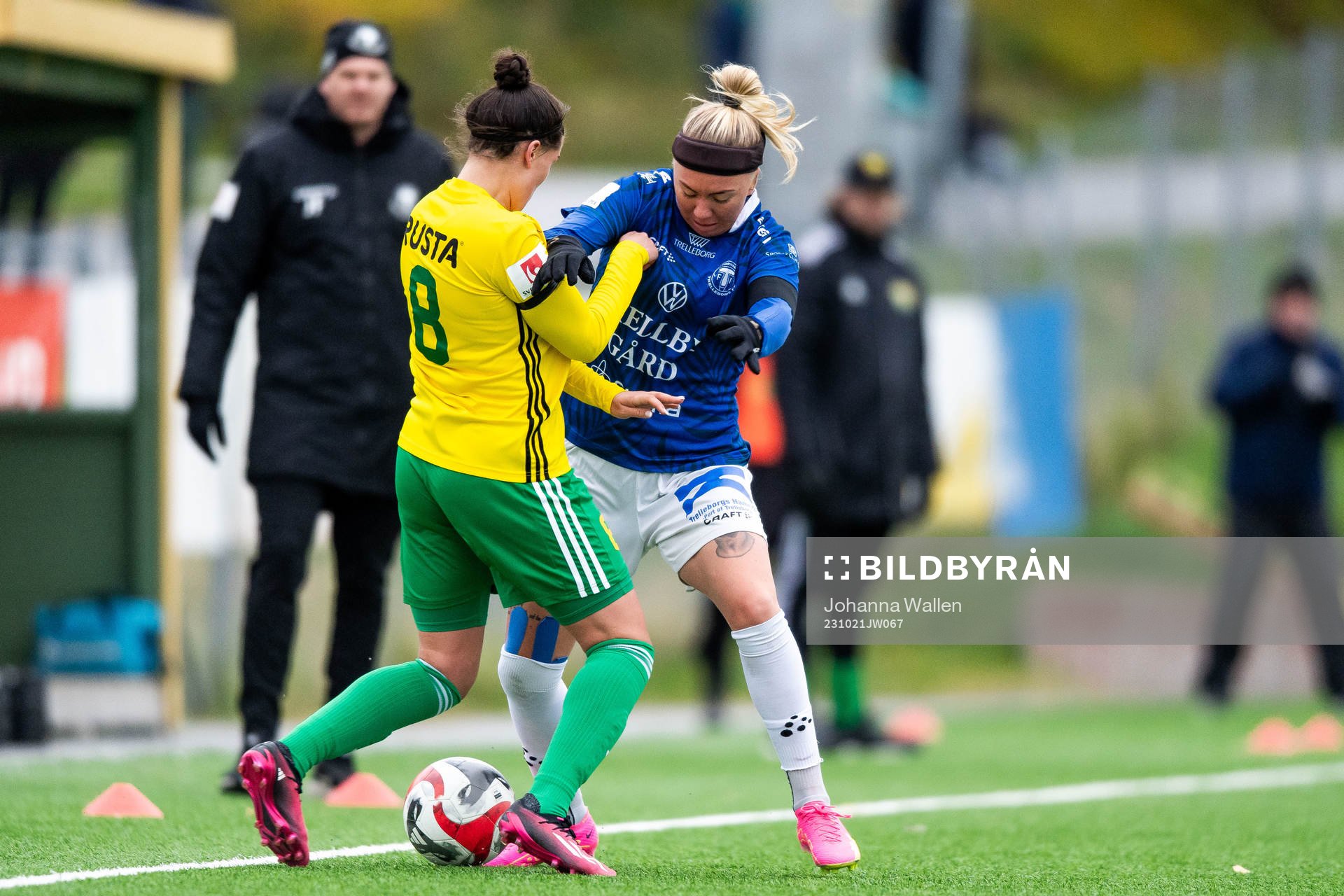 Bollstanäs Amanda Frank och Trelleborgs Linnea Prambrant
