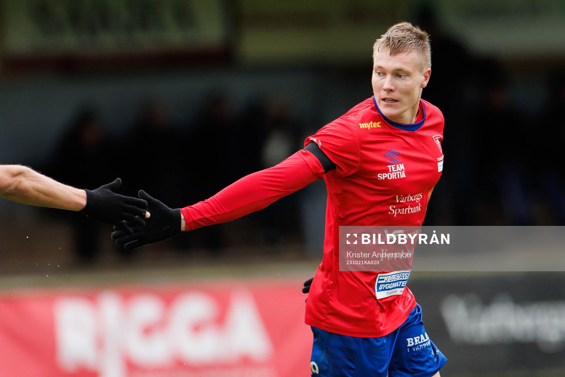 Tvååkers Oliver Brynéus jublar