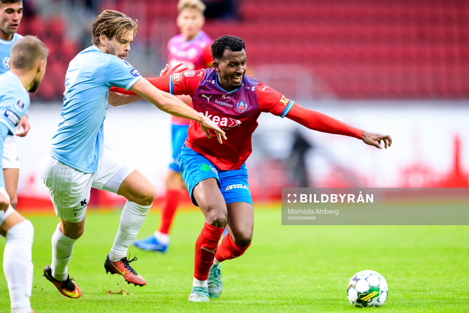 Gefles Daniel Eliasson och Helsingborgs Bernardo Vilar