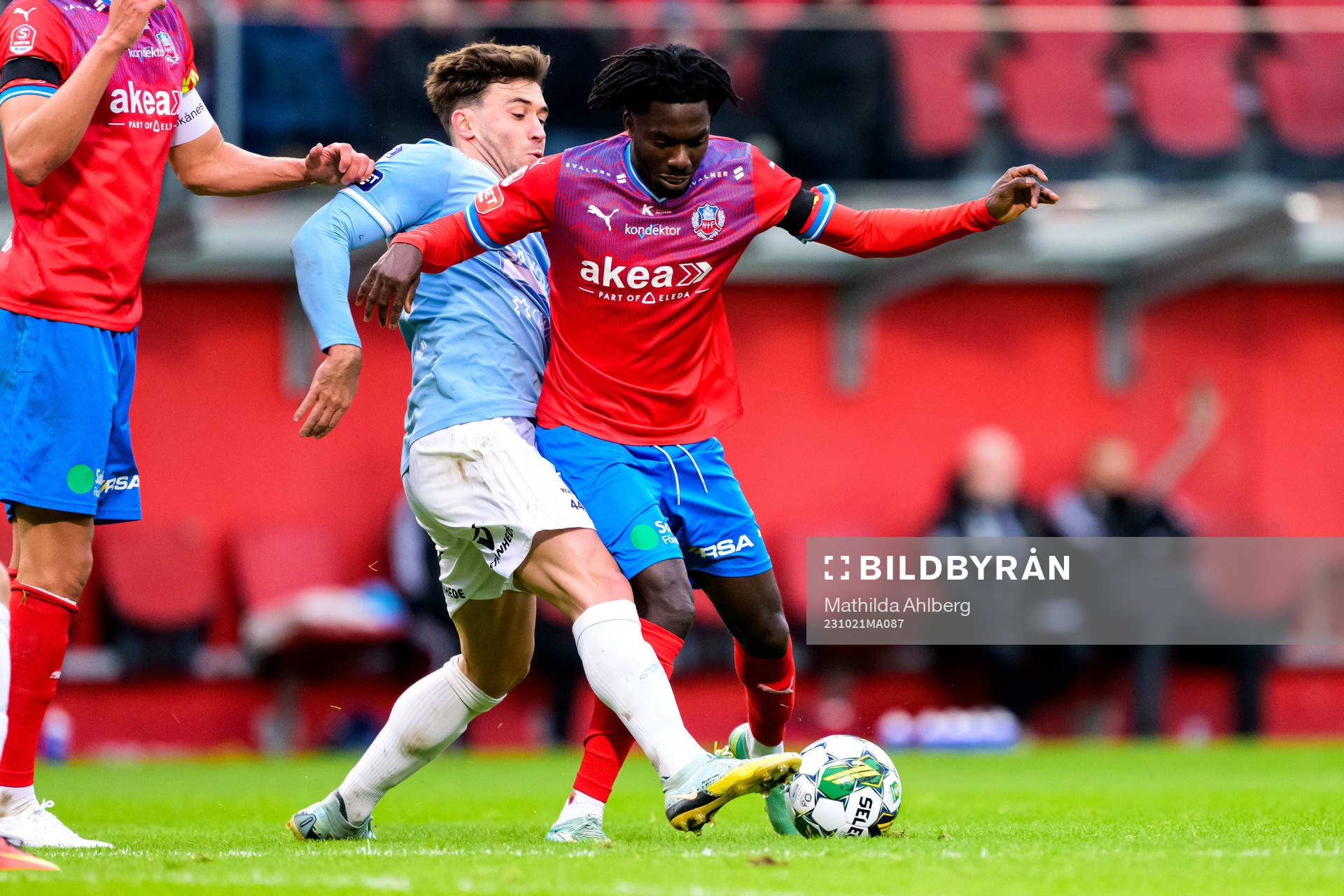 Gefles Iu Ranera Grau och Helsingborgs Benjamin Acquah
