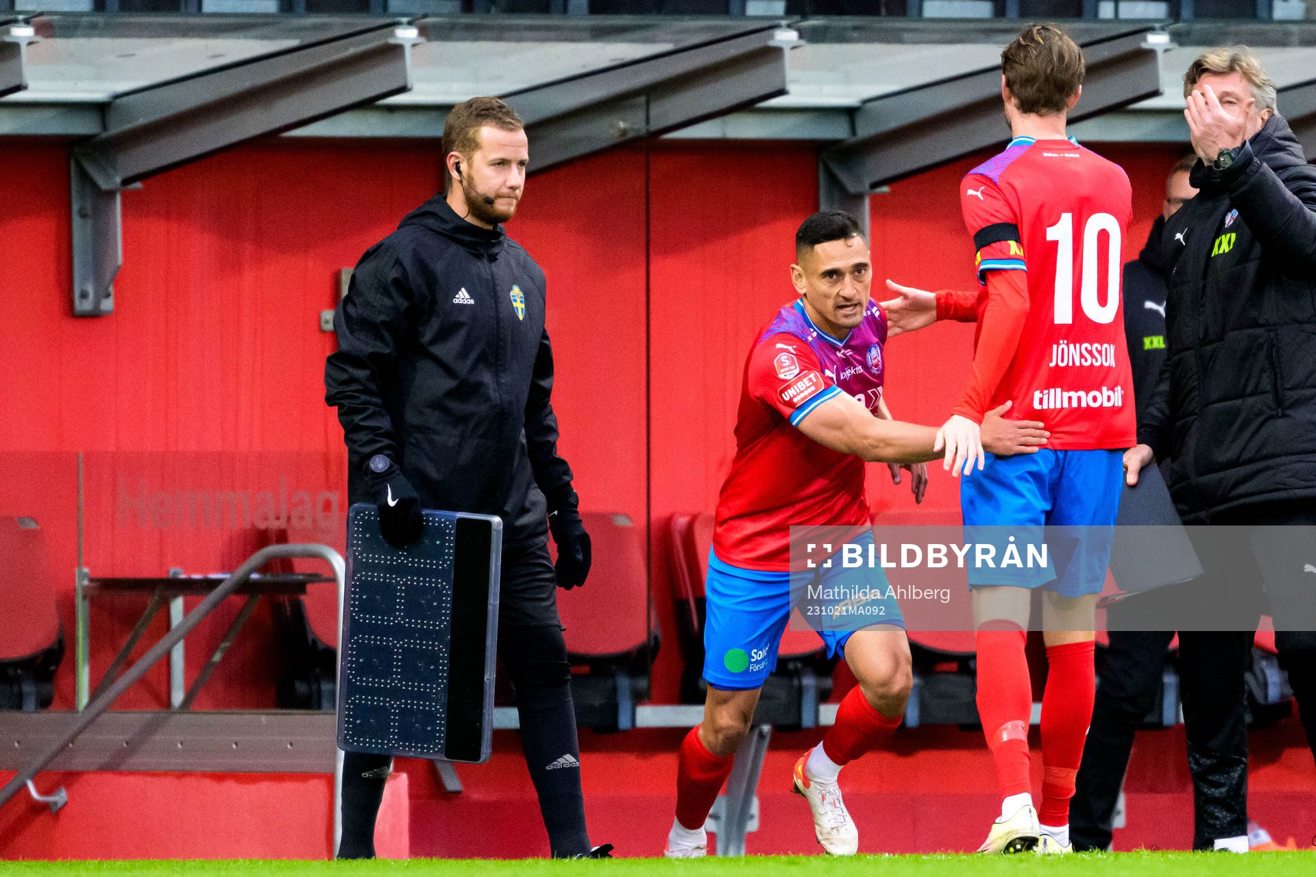 Helsingborgs Cole Alexander och Rasmus Jönsson