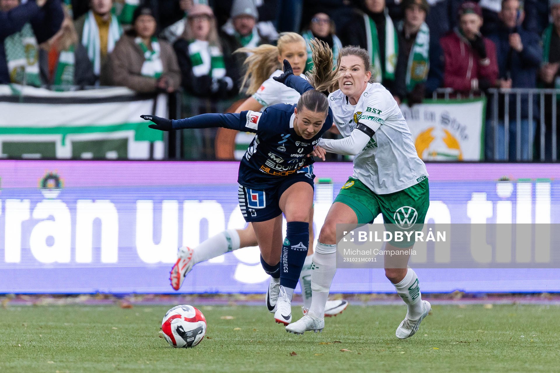 Hammarbys Emma Westin och Linköpings Cornelia Kapocs