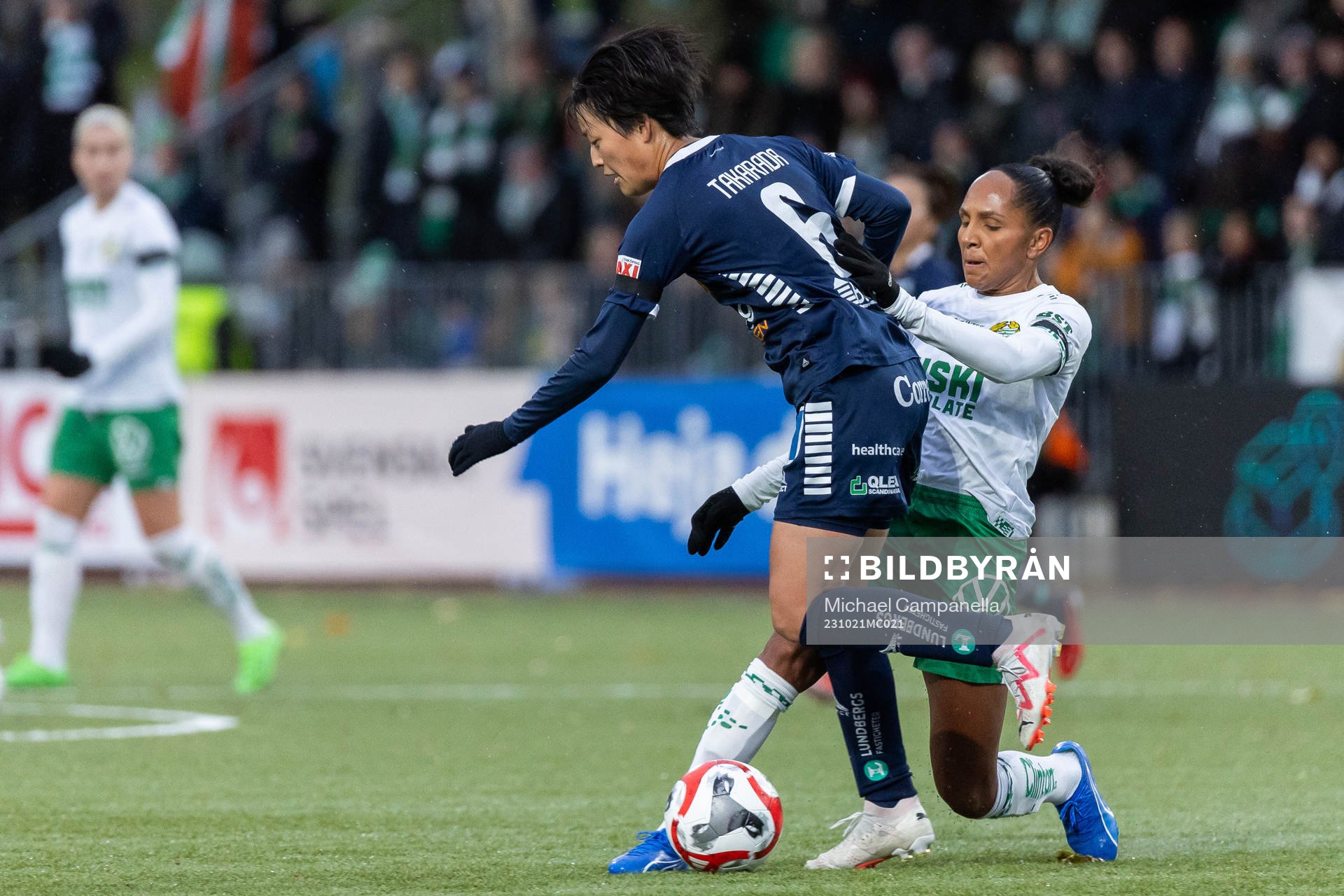 Hammarbys Madelen Janogy och Linköpings Saori Takarada