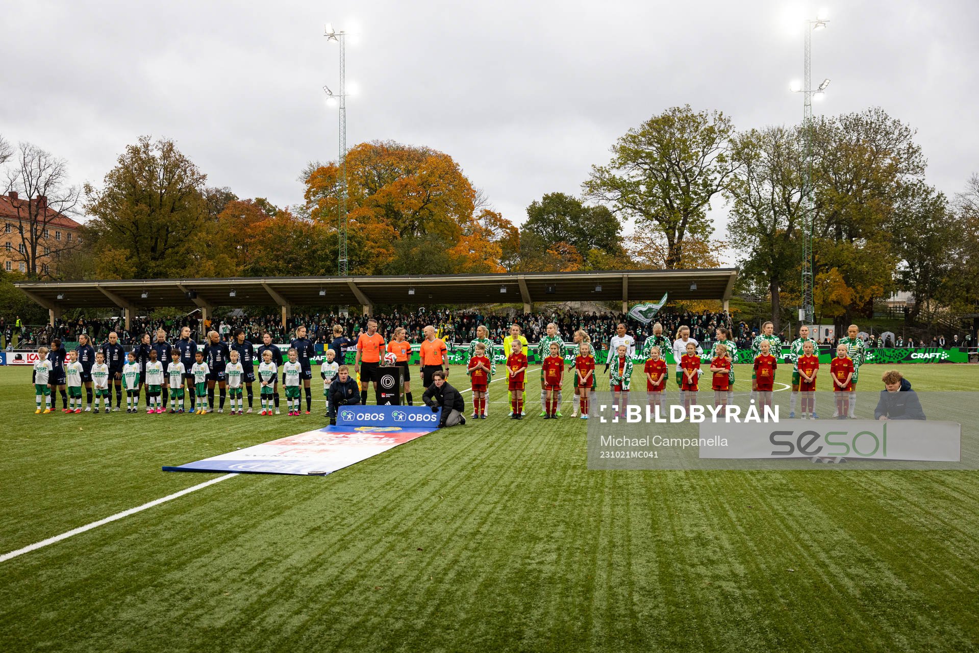 Linköpings och Hammarbys lag i lineup