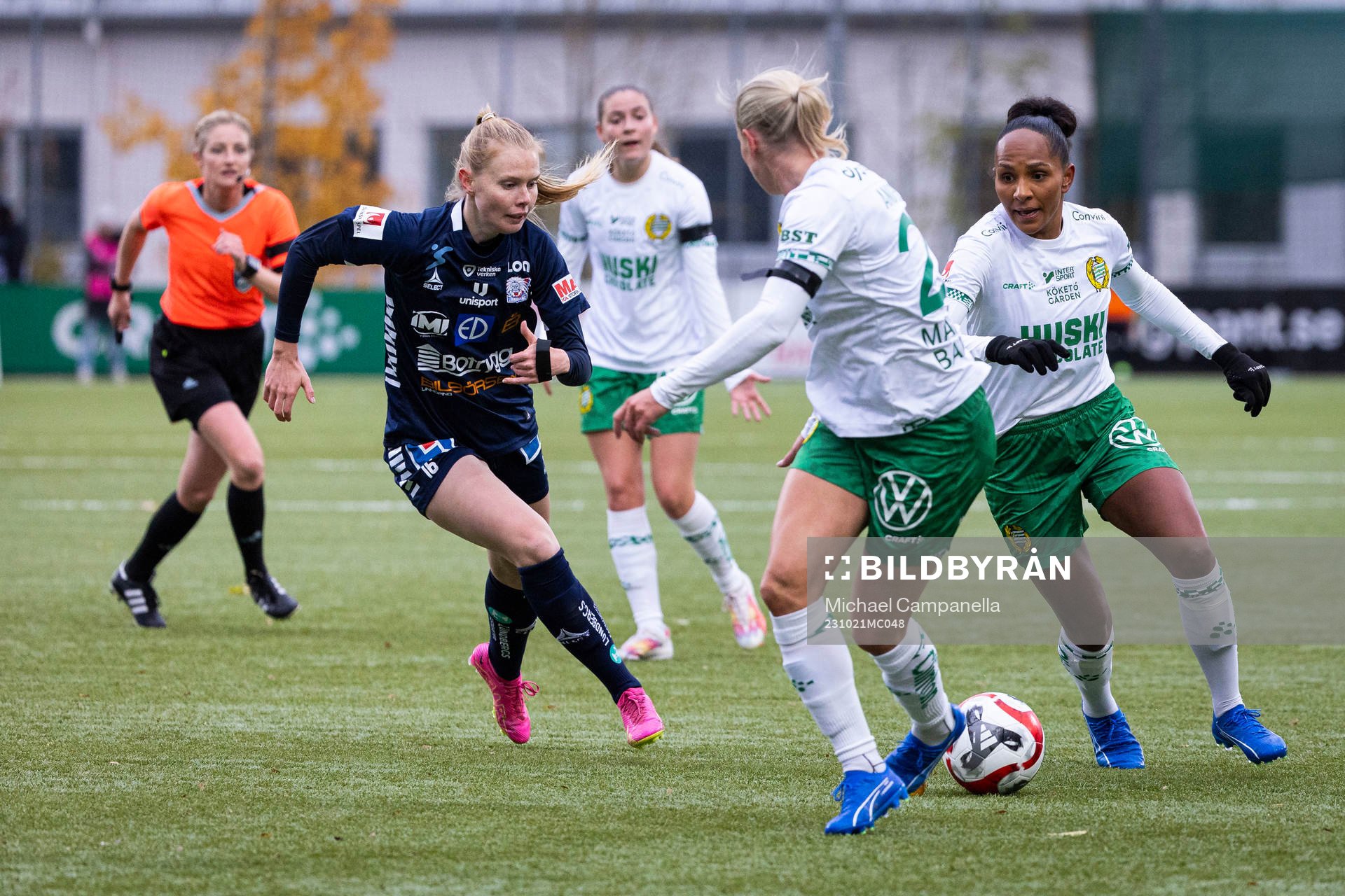 Linköpings Malin Brenn mot Hammarbys Madelen Janogy