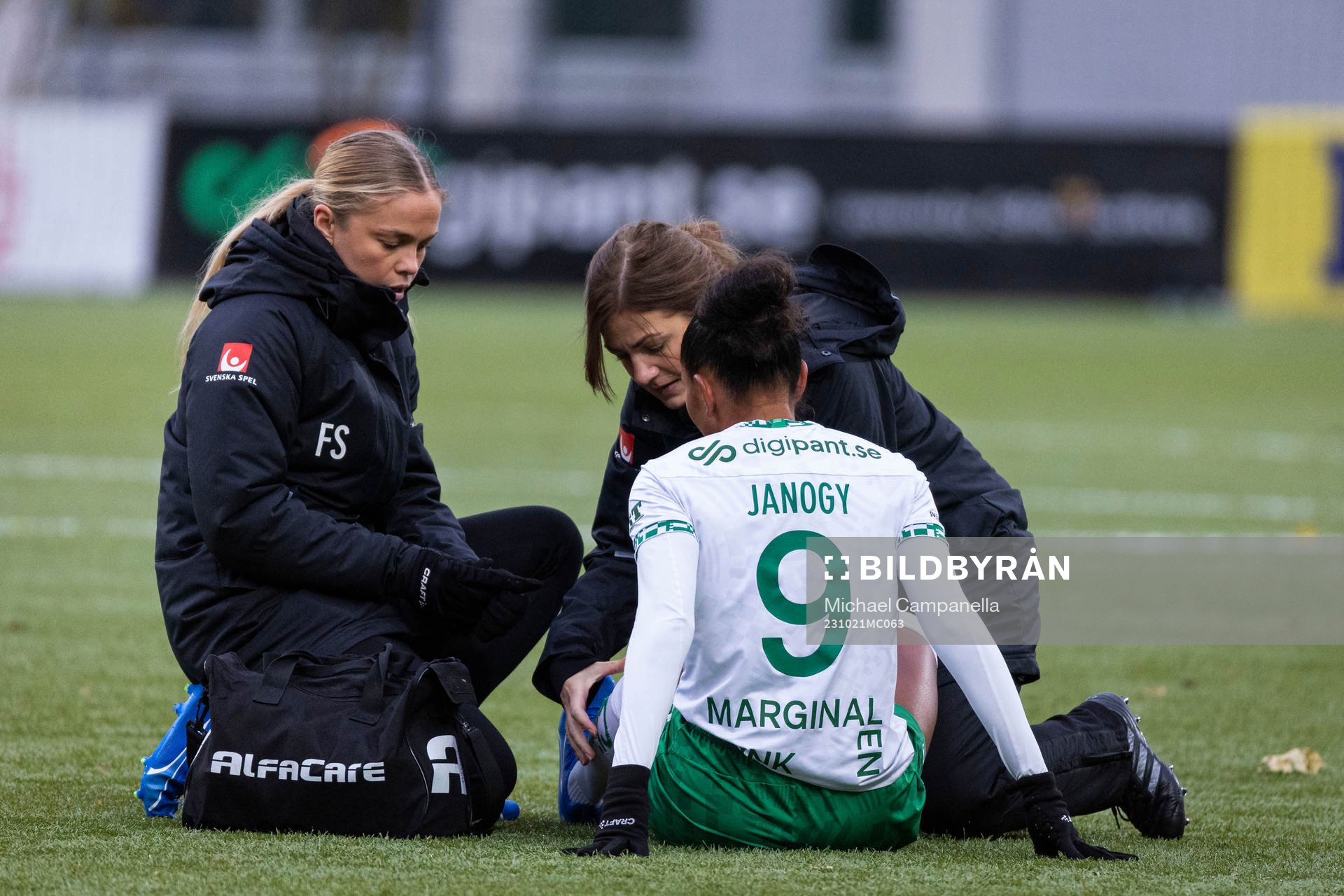 Hammarbys Madelen Janogy skadat