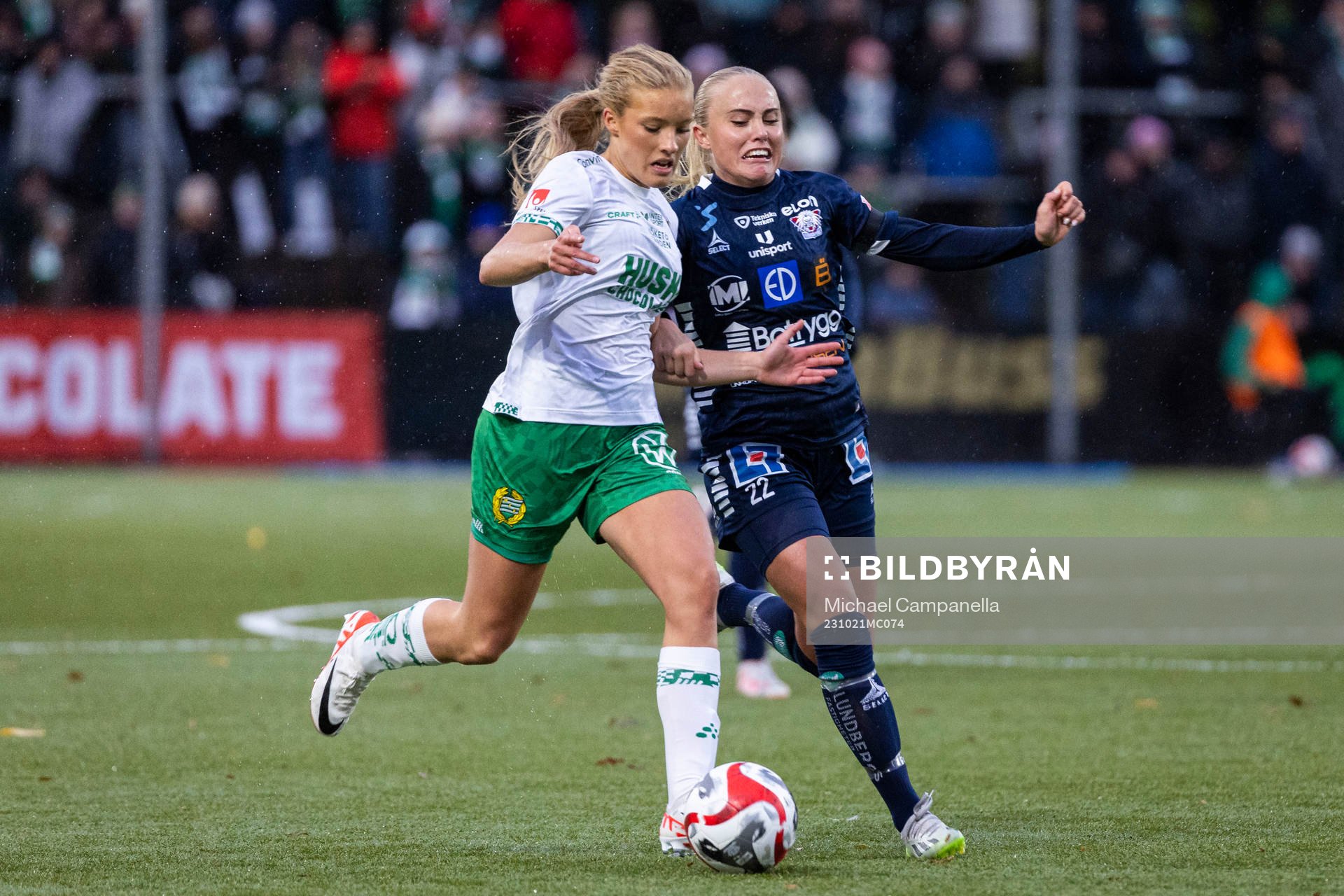 Hammarbys Lotta Ökvist och Linköpings Alva Selerud