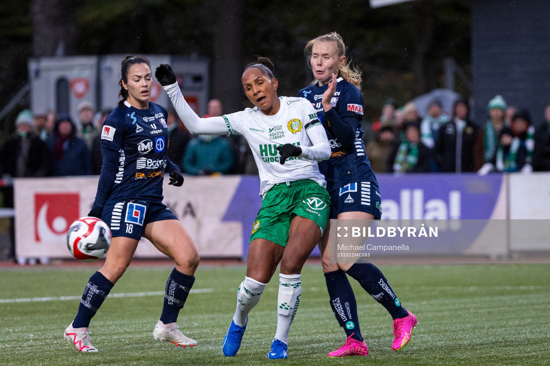 Hammarbys Madelen Janogy och Linköpings Malin Brenn och