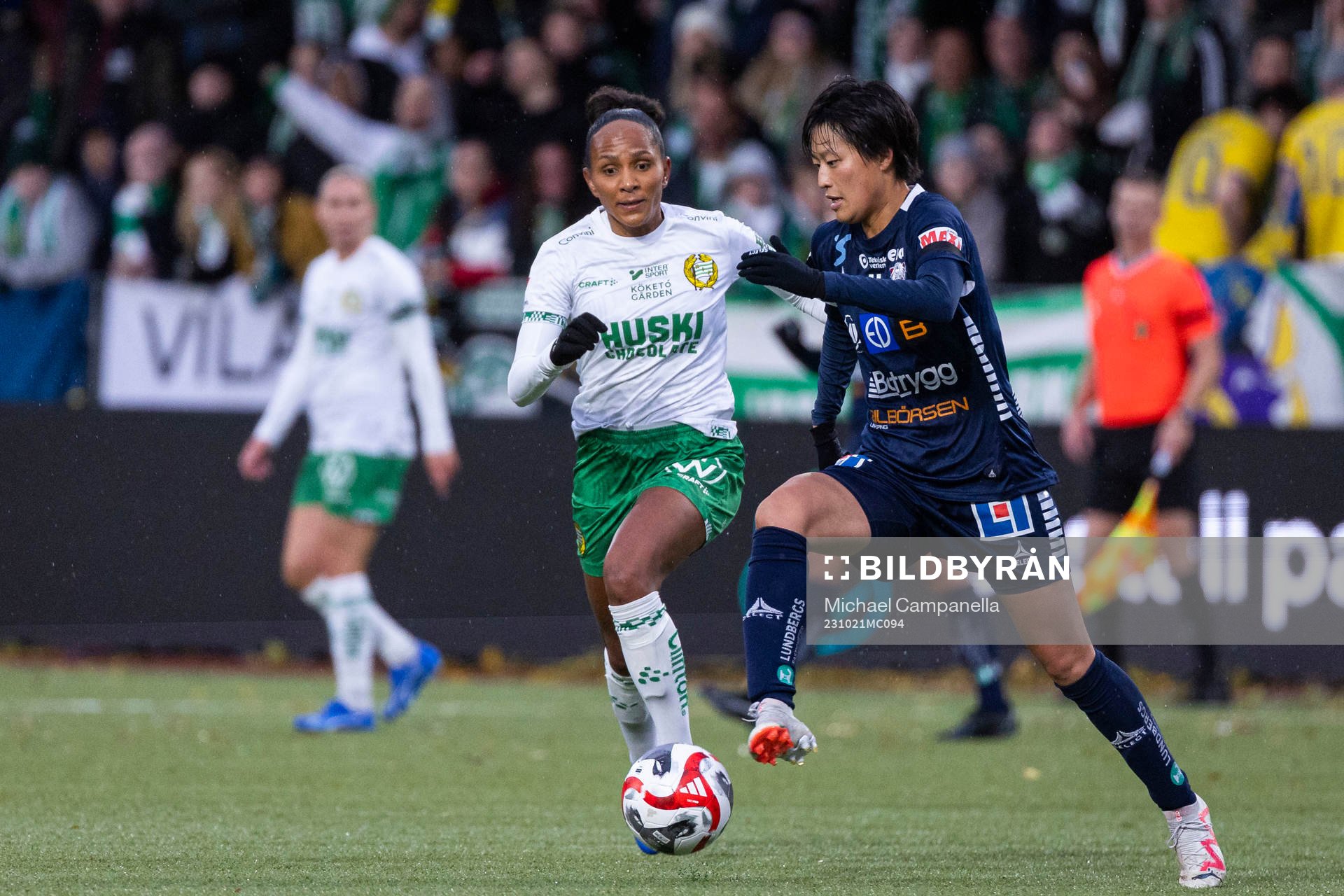Hammarbys Madelen Janogy och Linköpings Saori Takarada