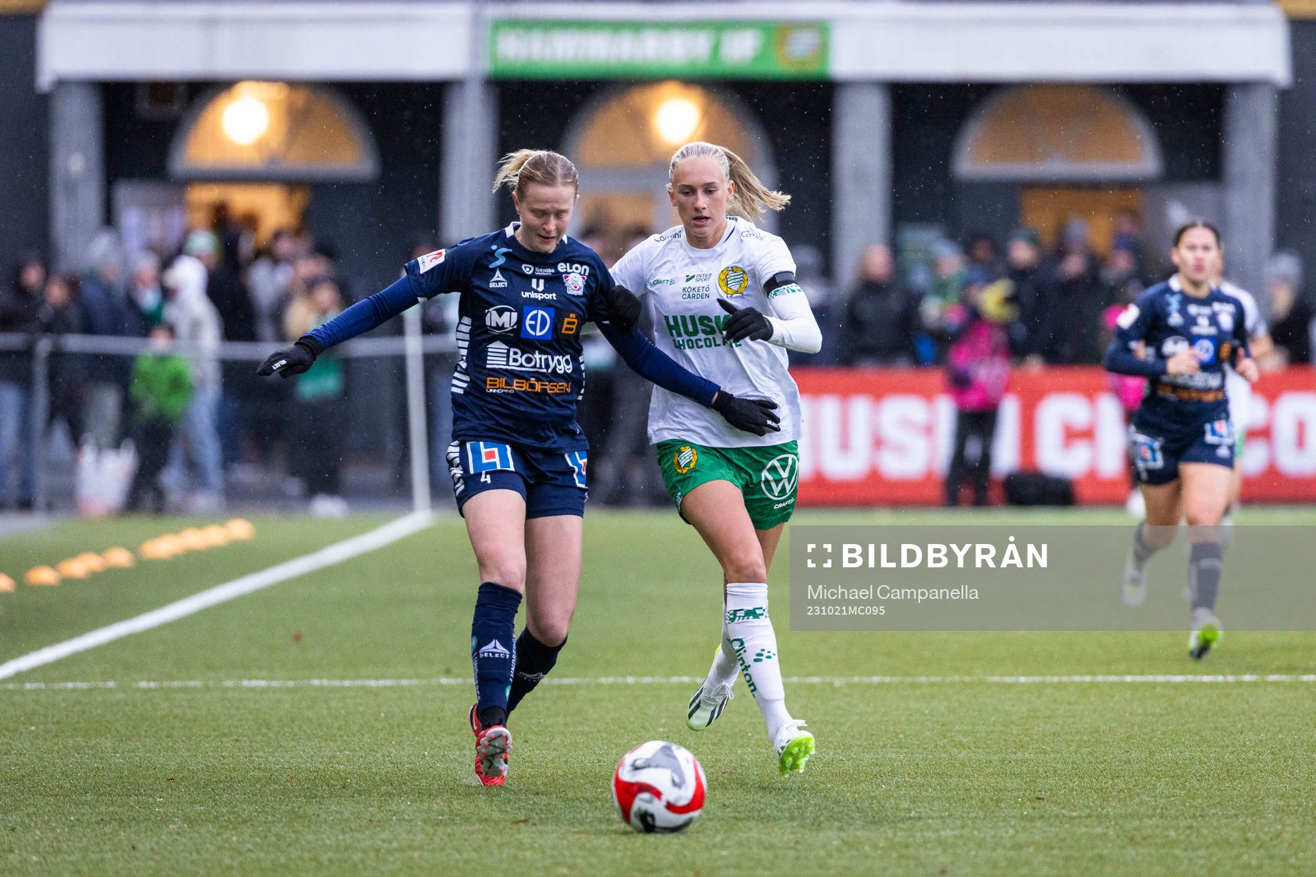 Hammarbys Ellen Wangerheim och Linköpings Emma Östlund
