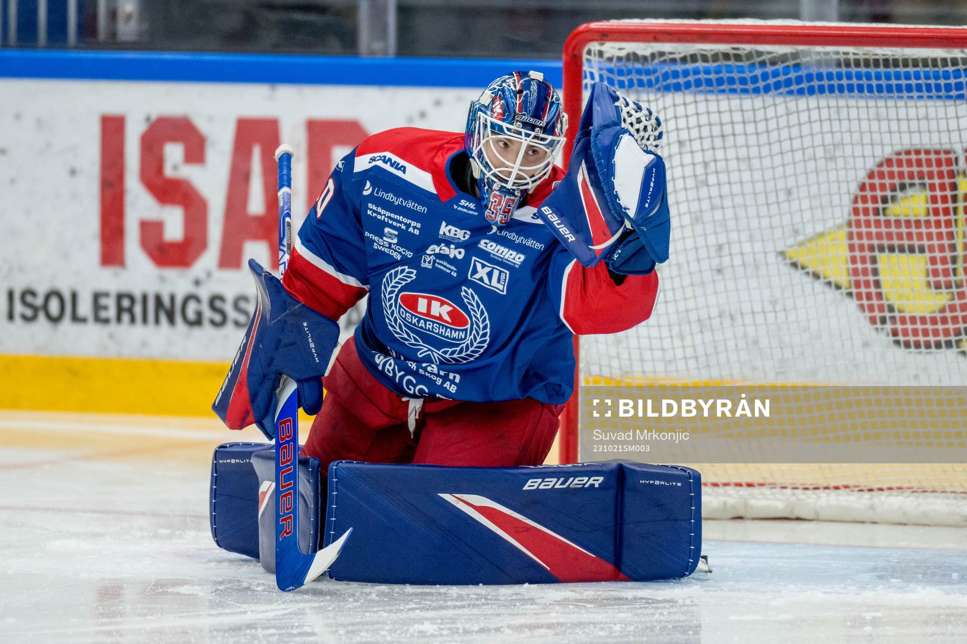 Oskarshamns målvakt Hubert Forsberg Zetterström