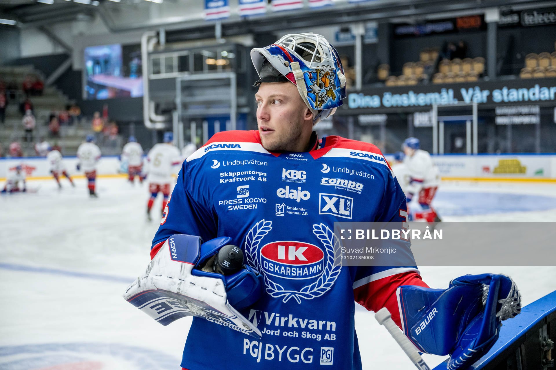 Oskarshamns målvakt Emil Kruse