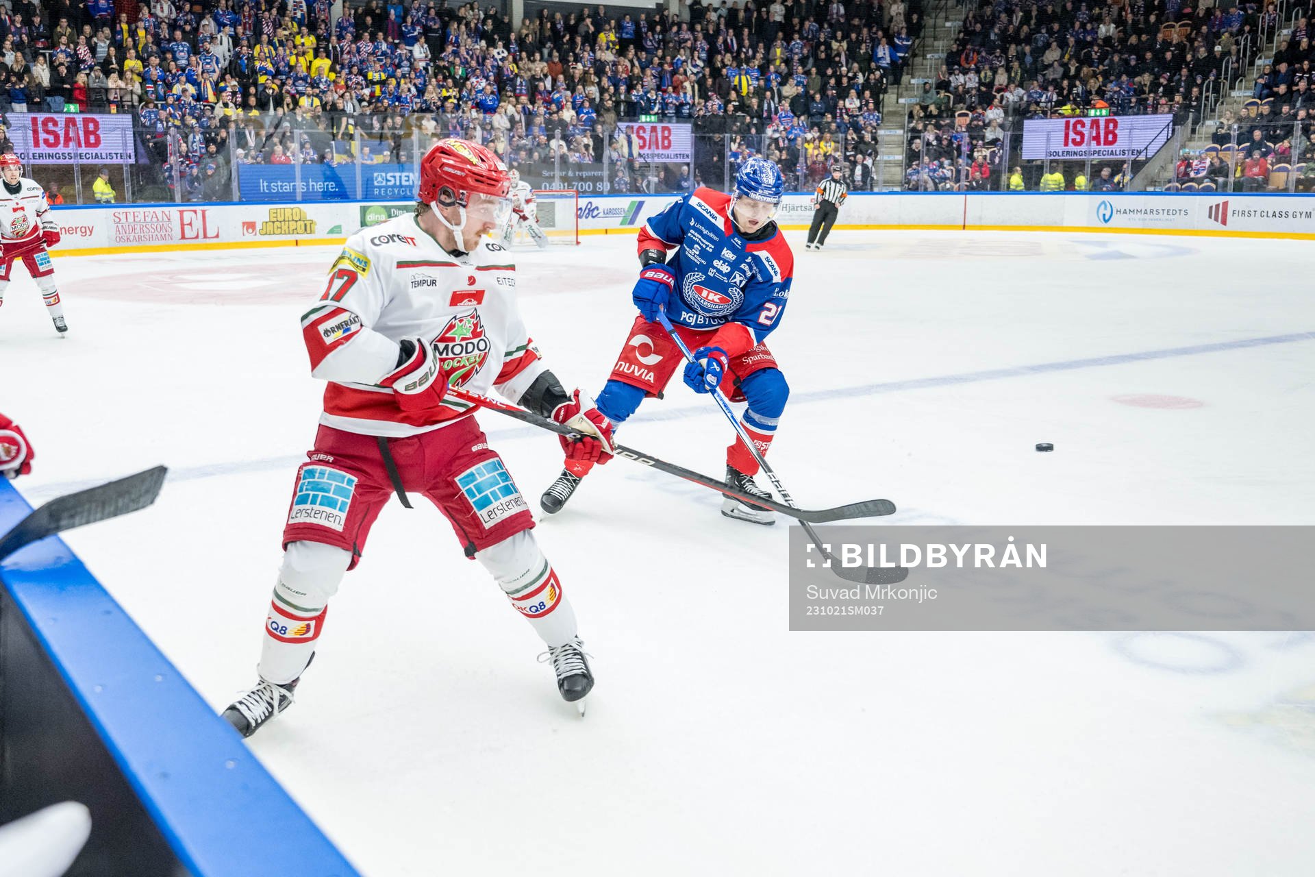 MoDos Riley Woods och Oskarshamns Hampus Karlsson