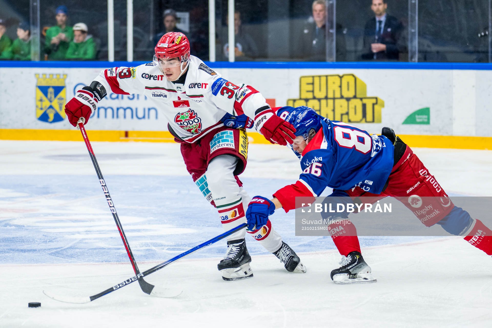 MoDos Kristians Rubins och Oskarshamns Lukas Jasek