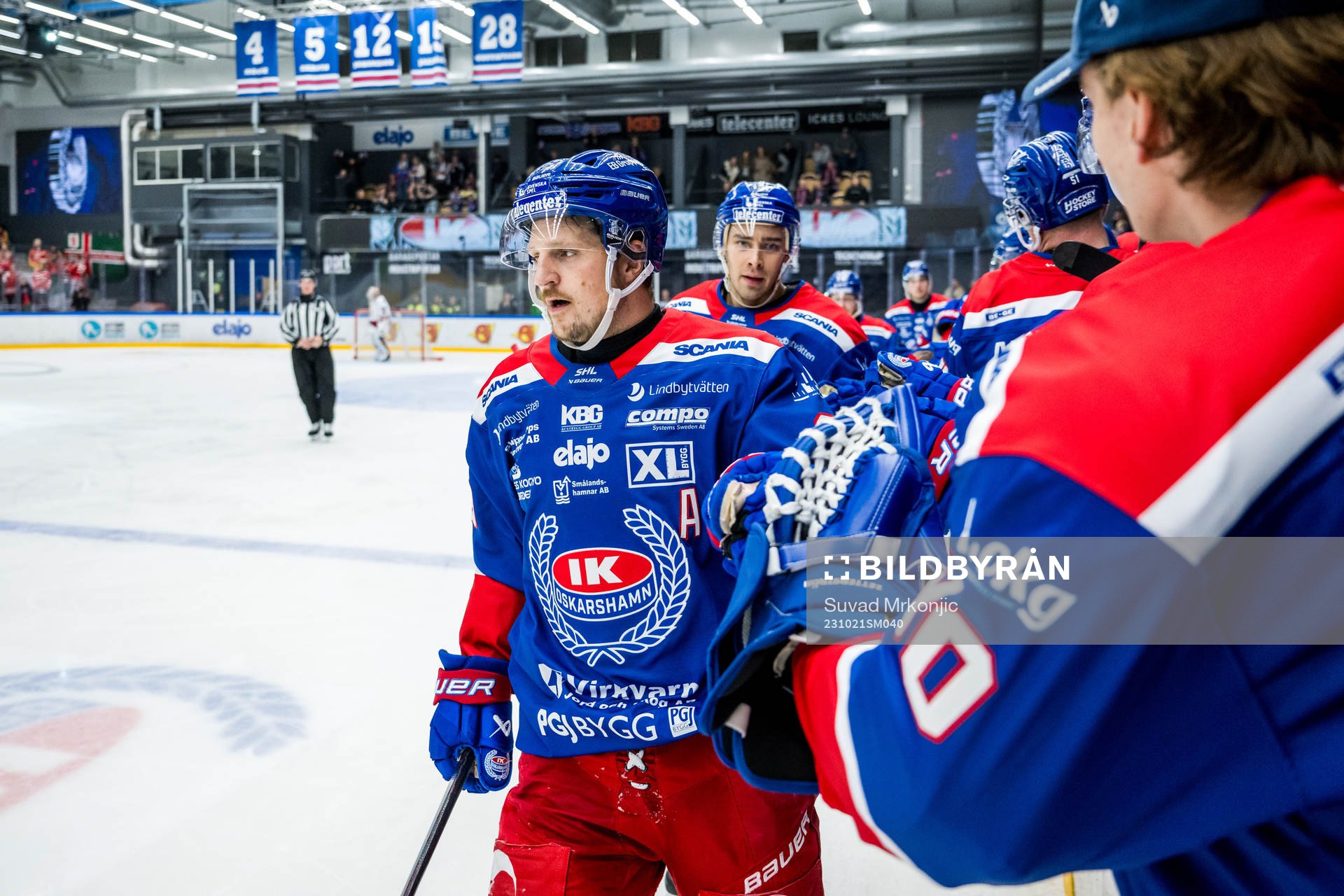 Oskarshamns Patrik Karlkvist jublar