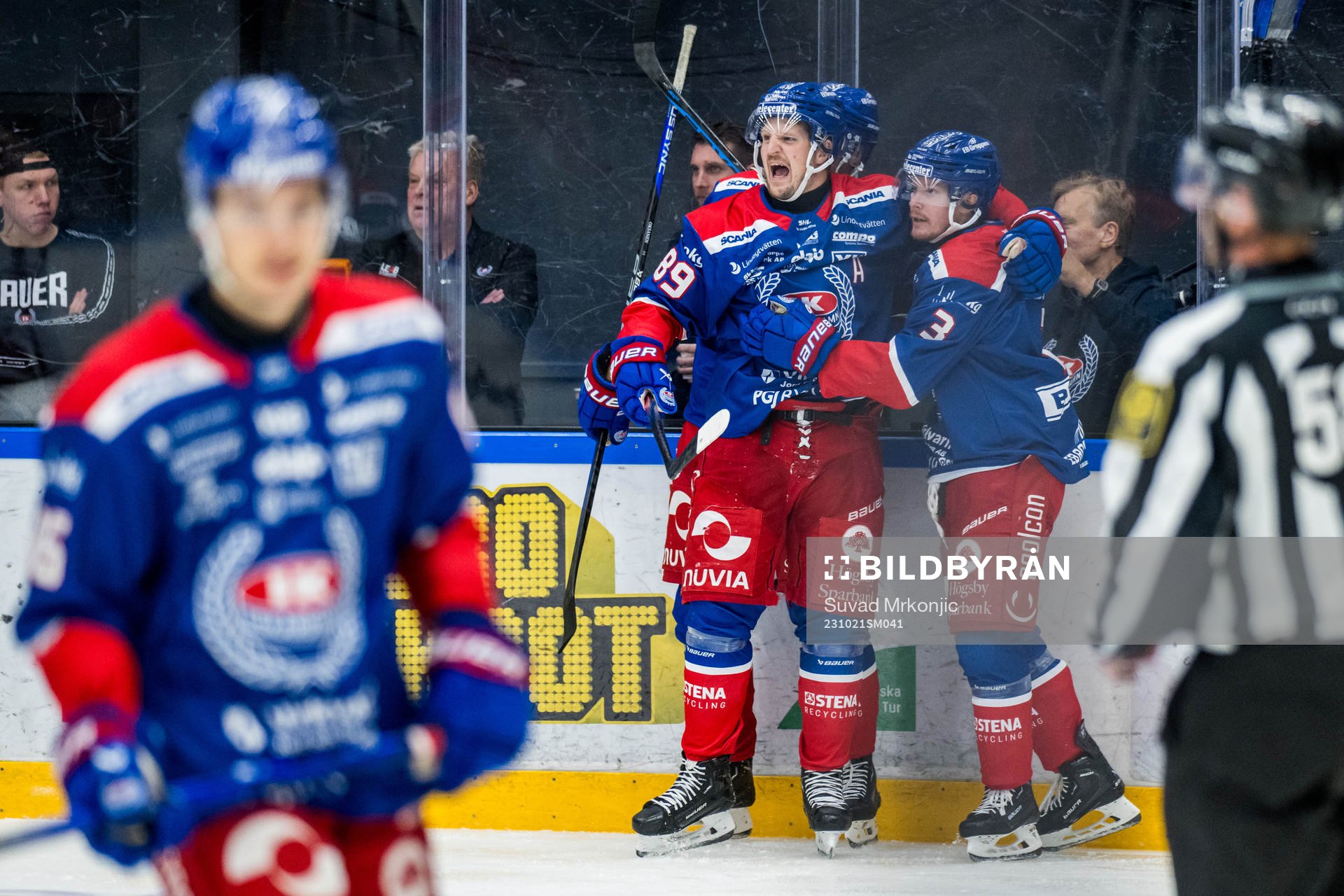 Oskarshamns Patrik Karlkvist jublar