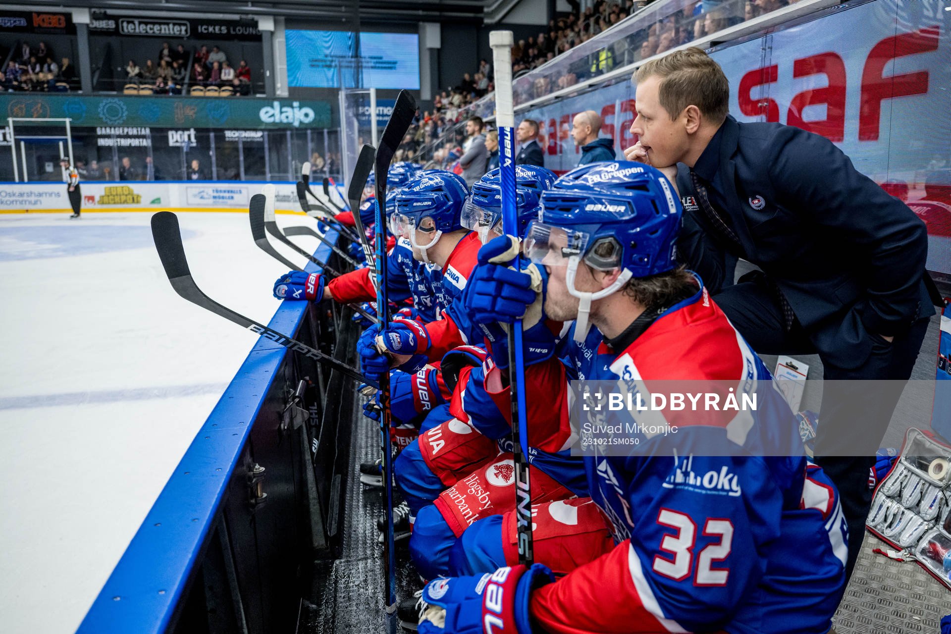 Oskarshamns Oscar Engsund och tränare Martin Filander