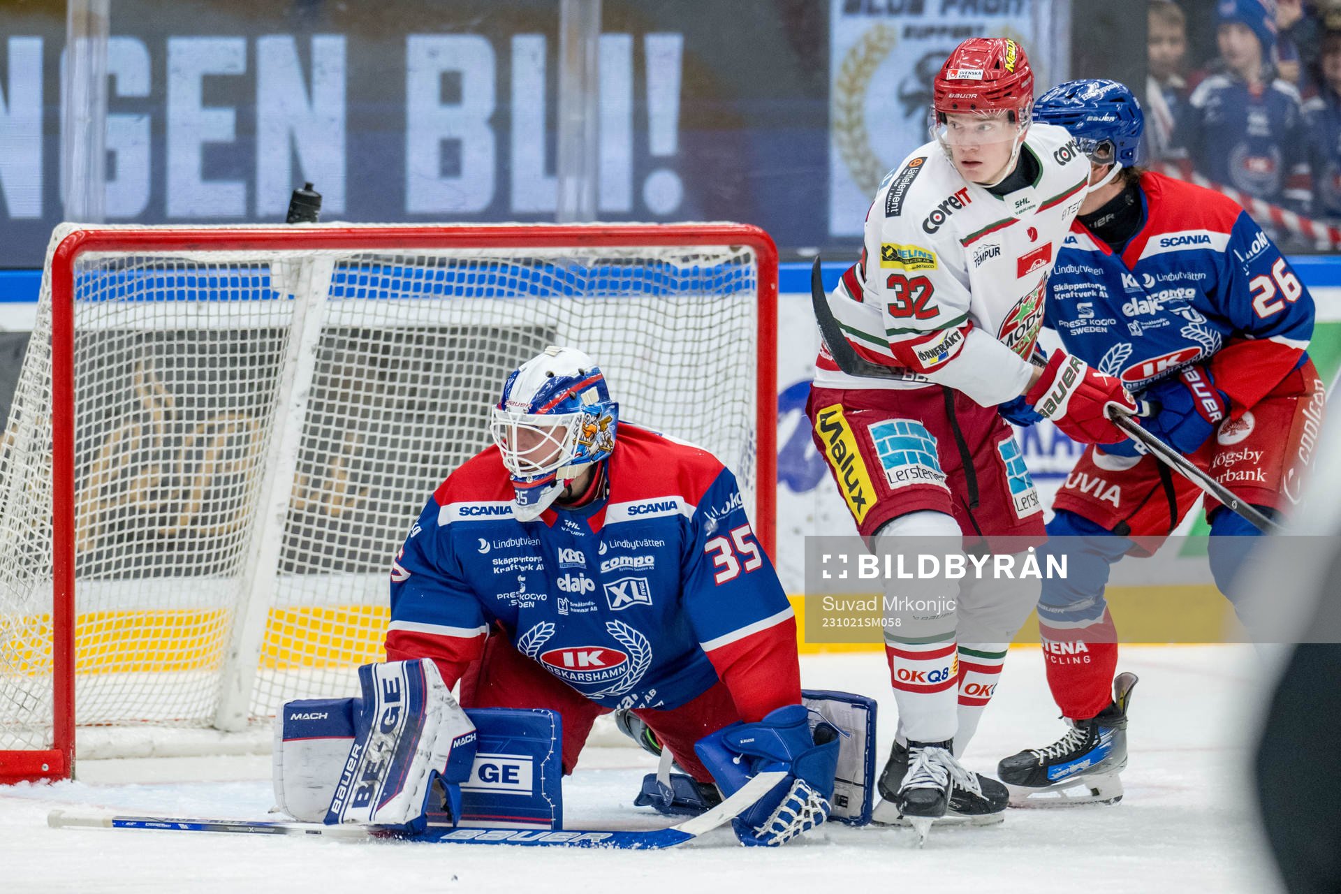 Oskarshamns målvakt Emil Kruse