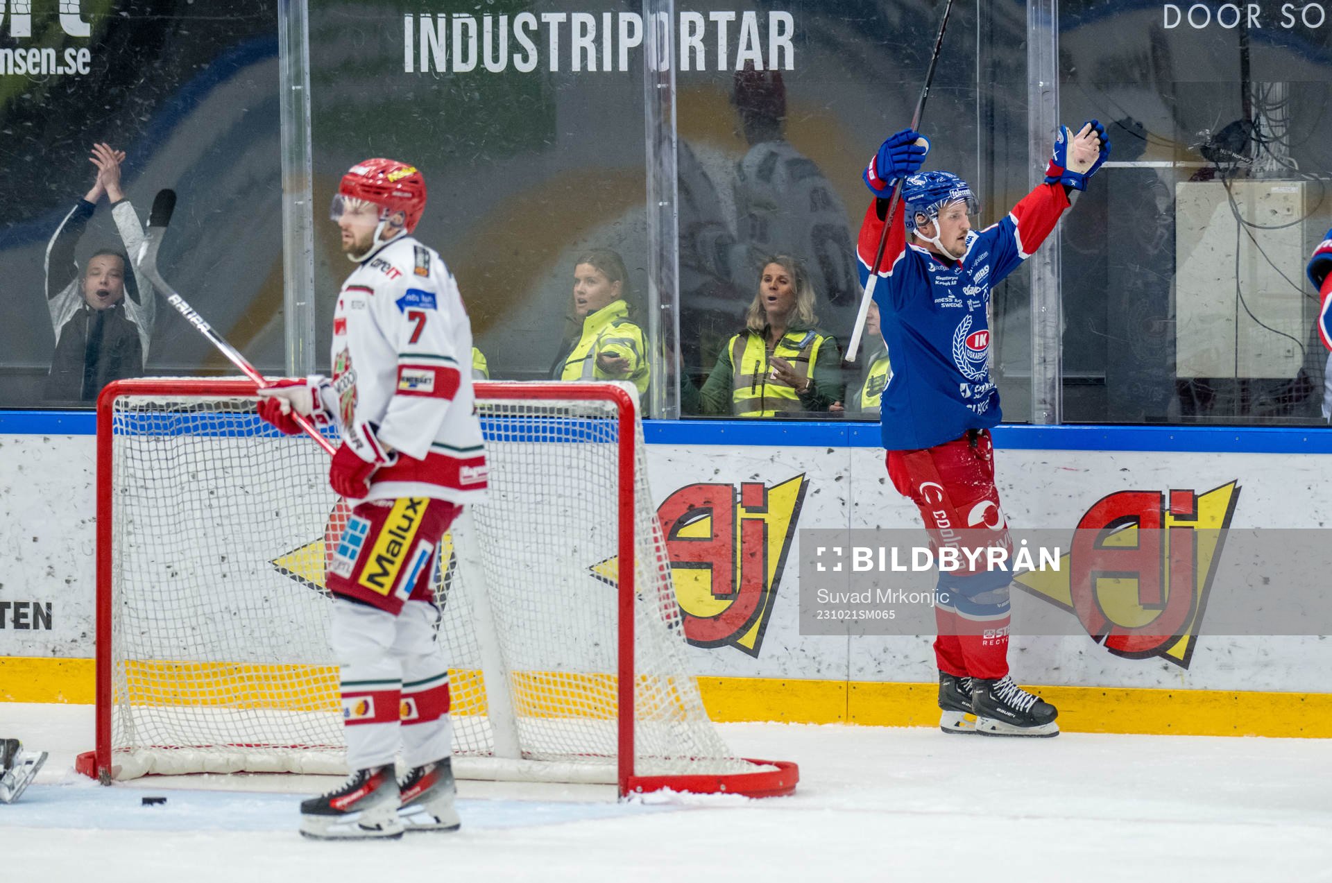 Oskarshamns Patrik Karlkvist jublar