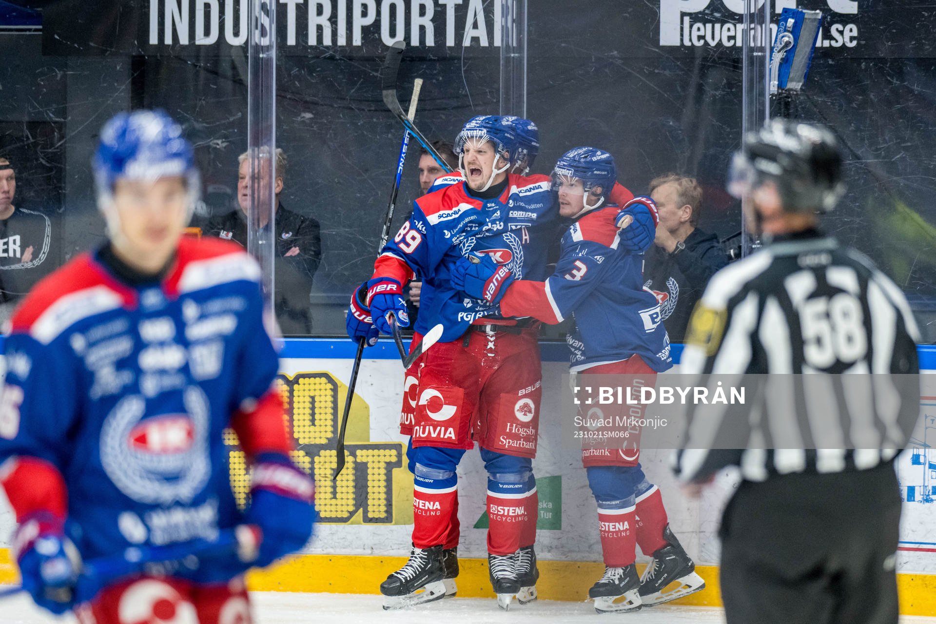Oskarshamns Patrik Karlkvist jublar