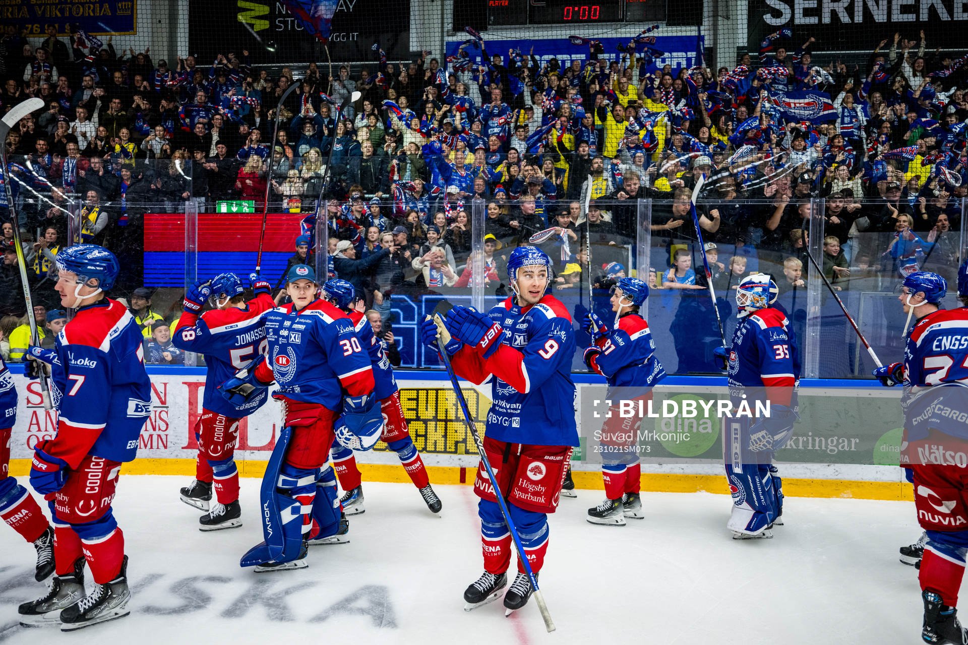 Oskarshamns spelare jublar