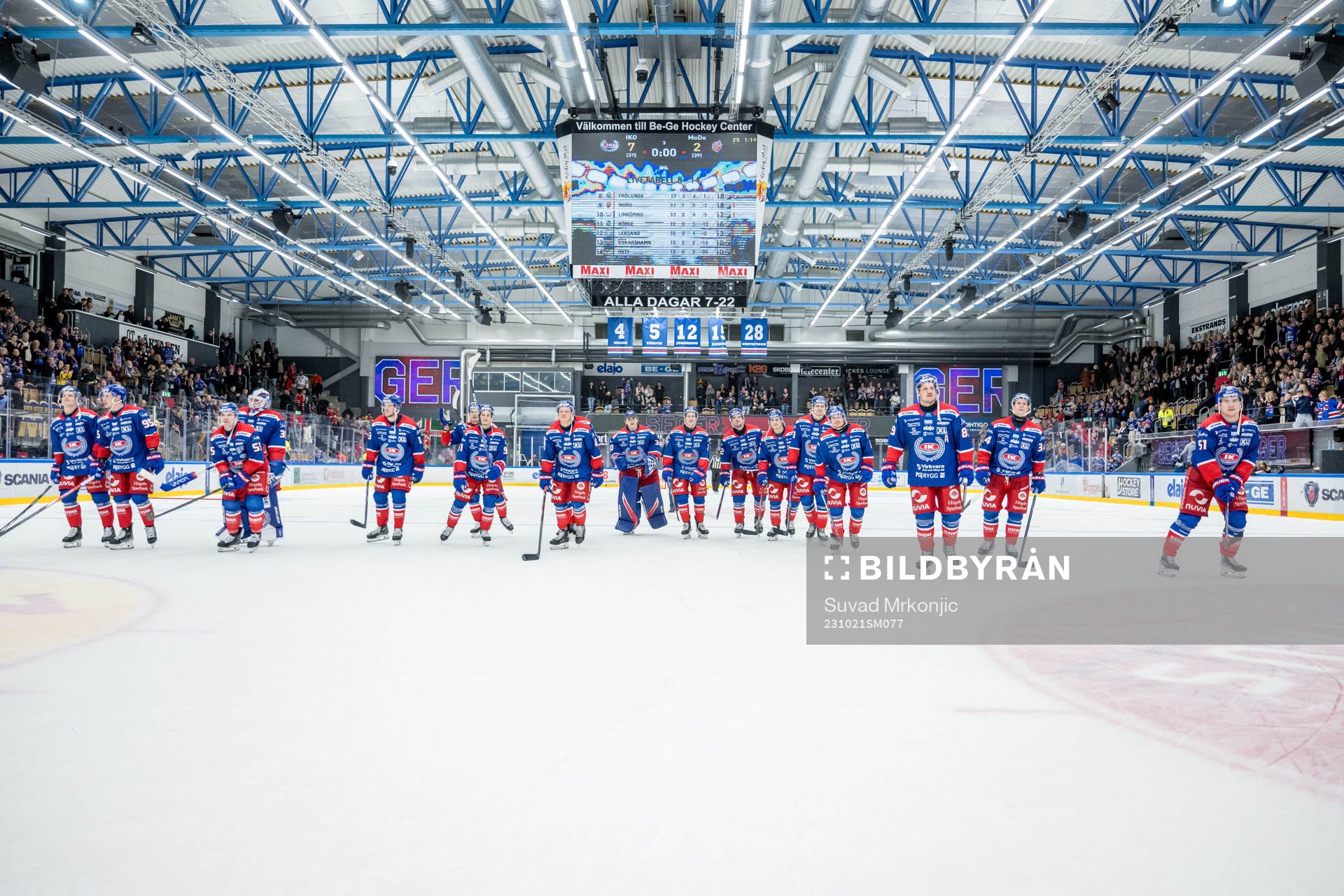 Oskarshamns spelare jublar