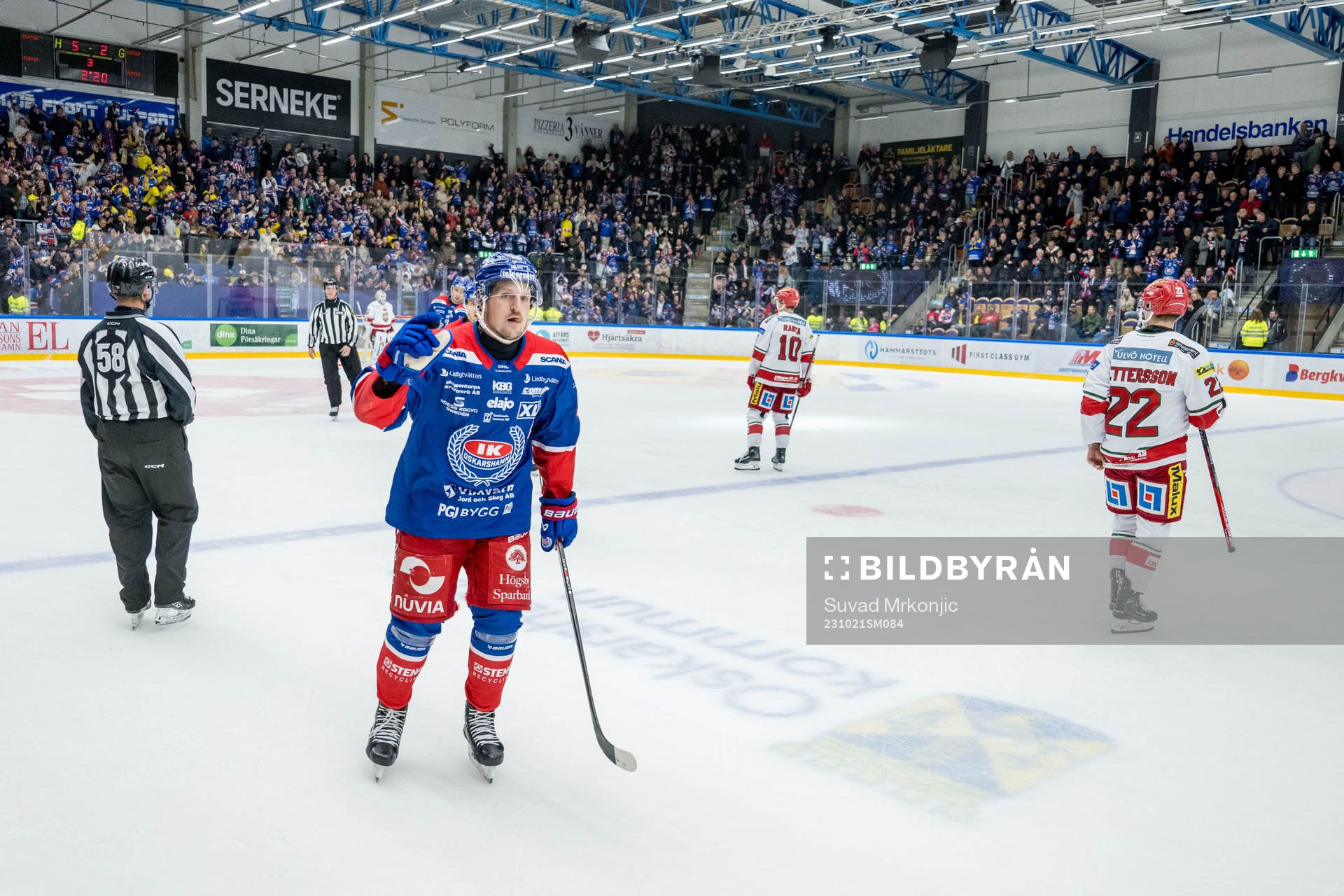 Oskarshamns Patrik Karlkvist jublar