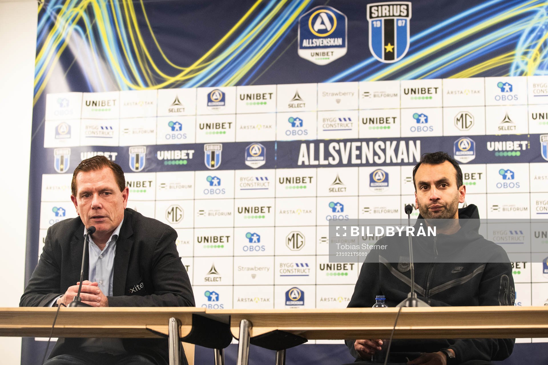 Sirius tränare Christer Mattiasson och assisterande