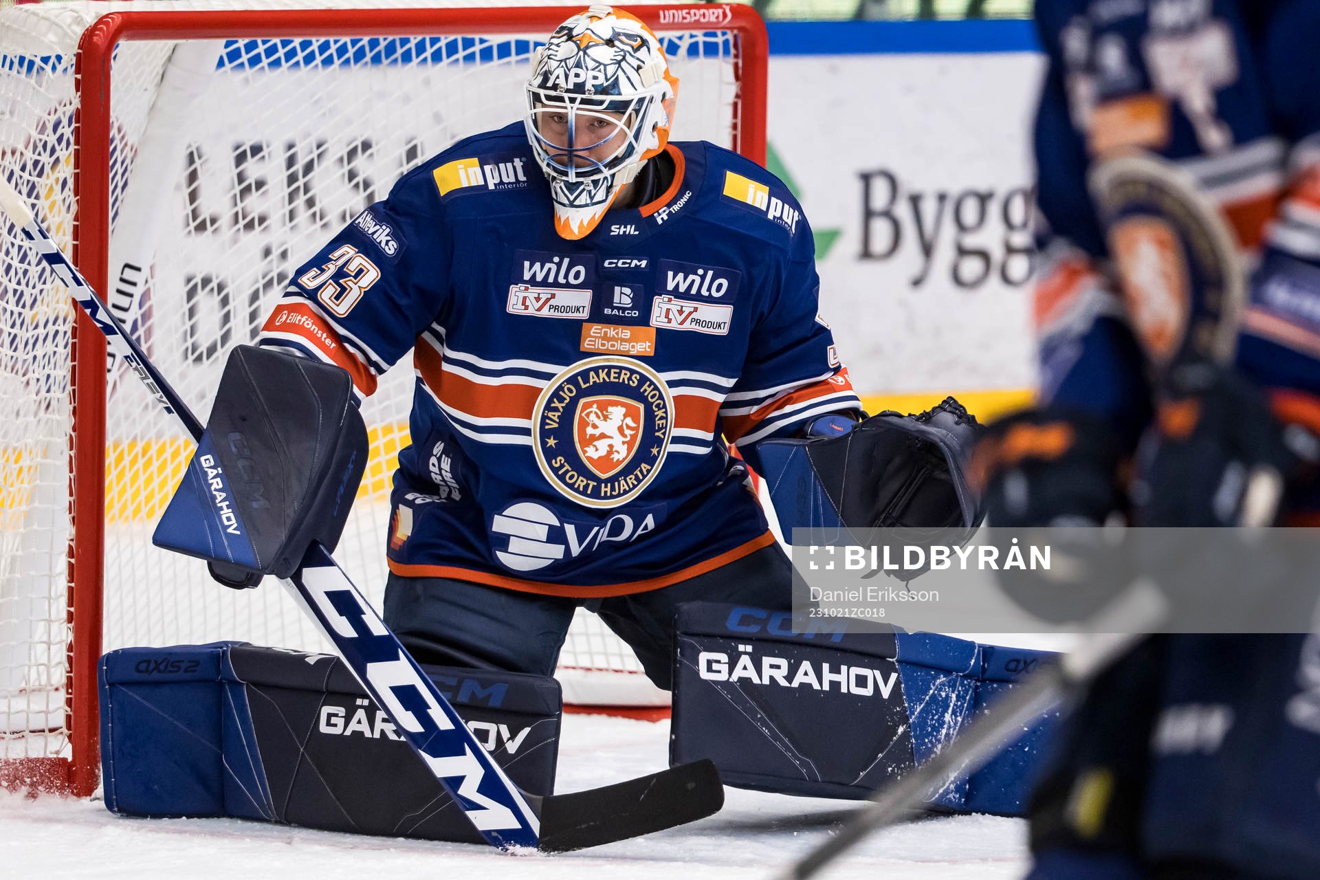 Växjös målvakt Emil Larmi