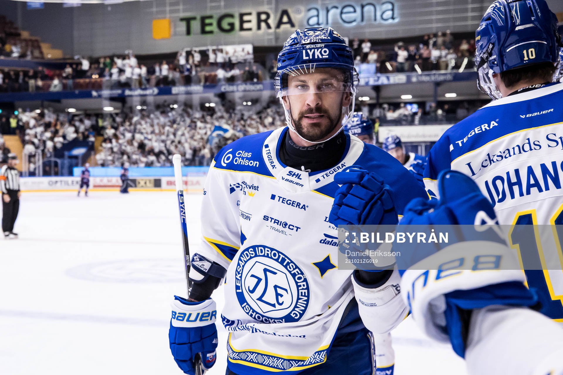 Leksands Marek Hrivik jublar