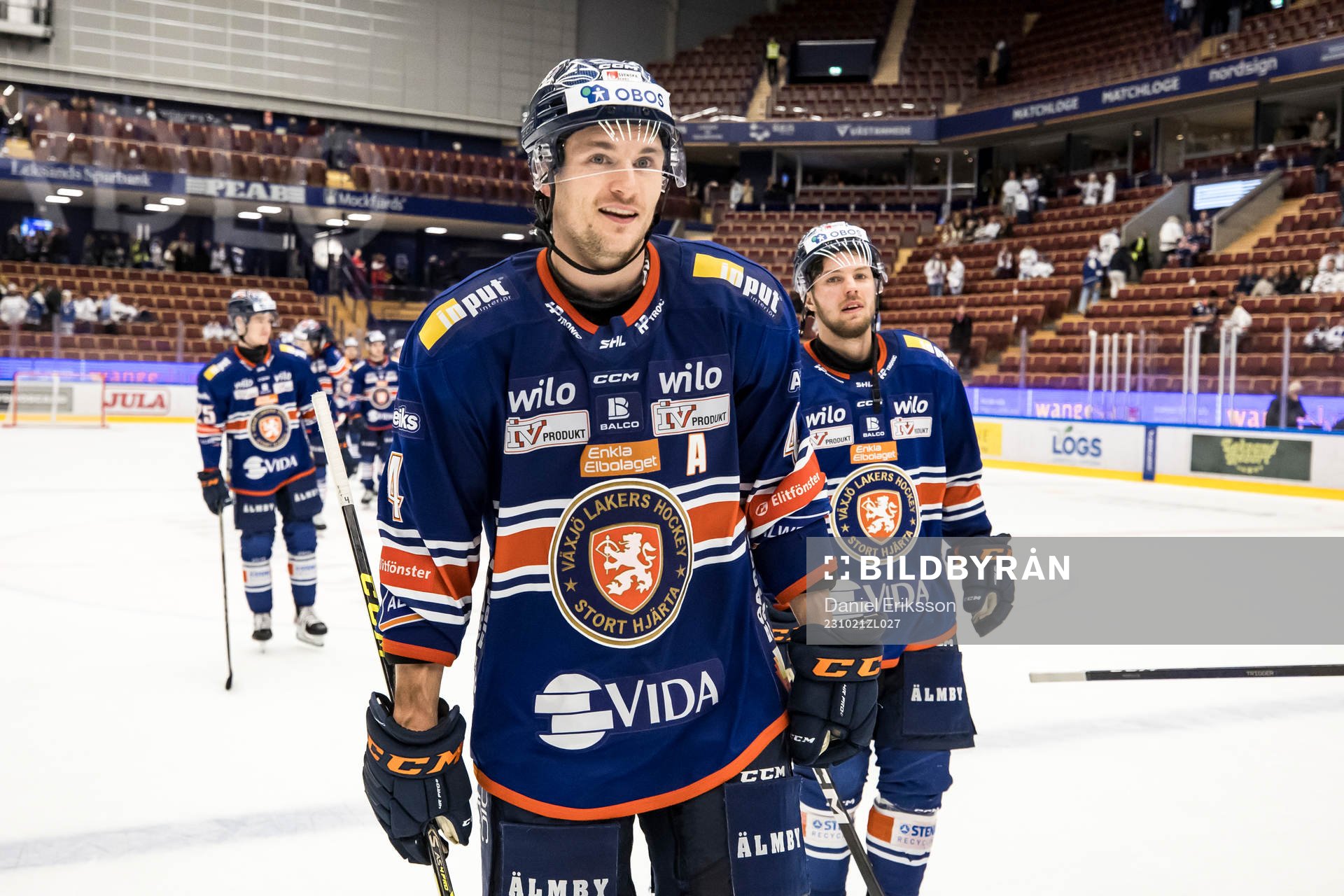 Växjös Keegan Lowe jubel