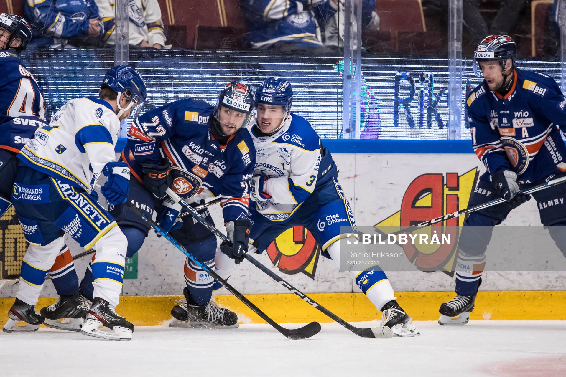 Växjö Lakers HCs Tobias Rieder och Leksands IFs Fred