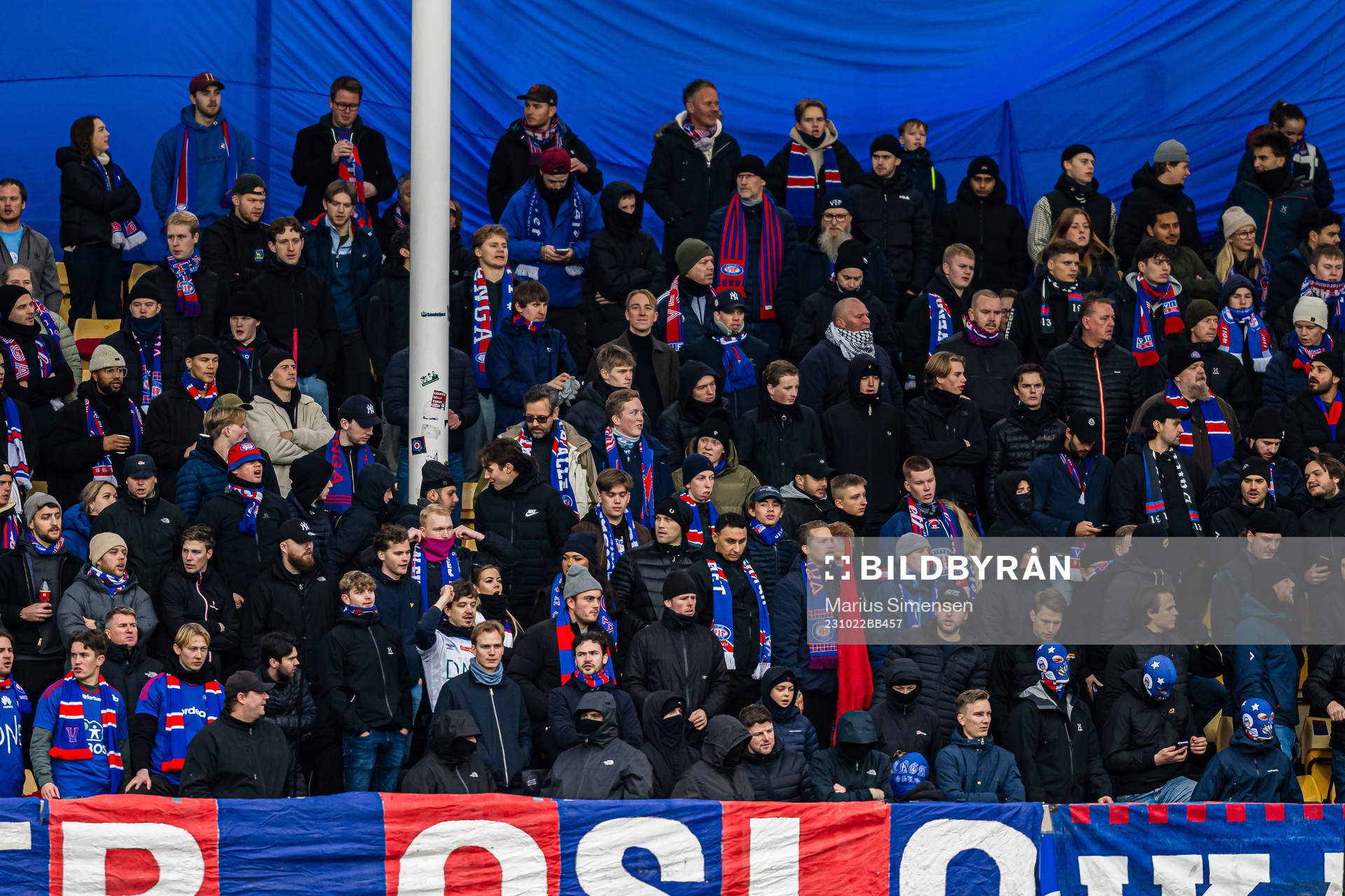 Spectators in the stands
