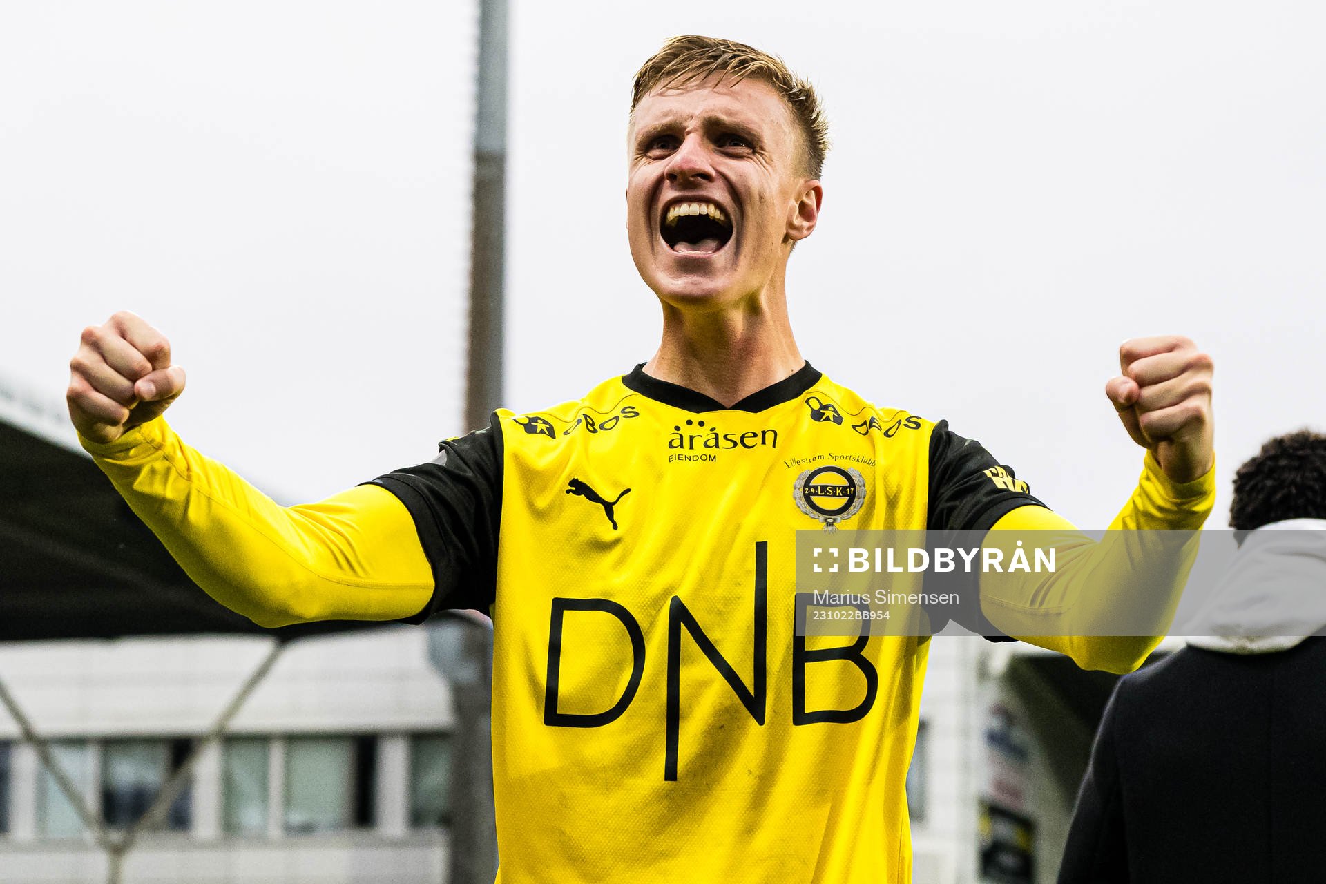 Martin Ove Roseth of Lillestrøm celebrates