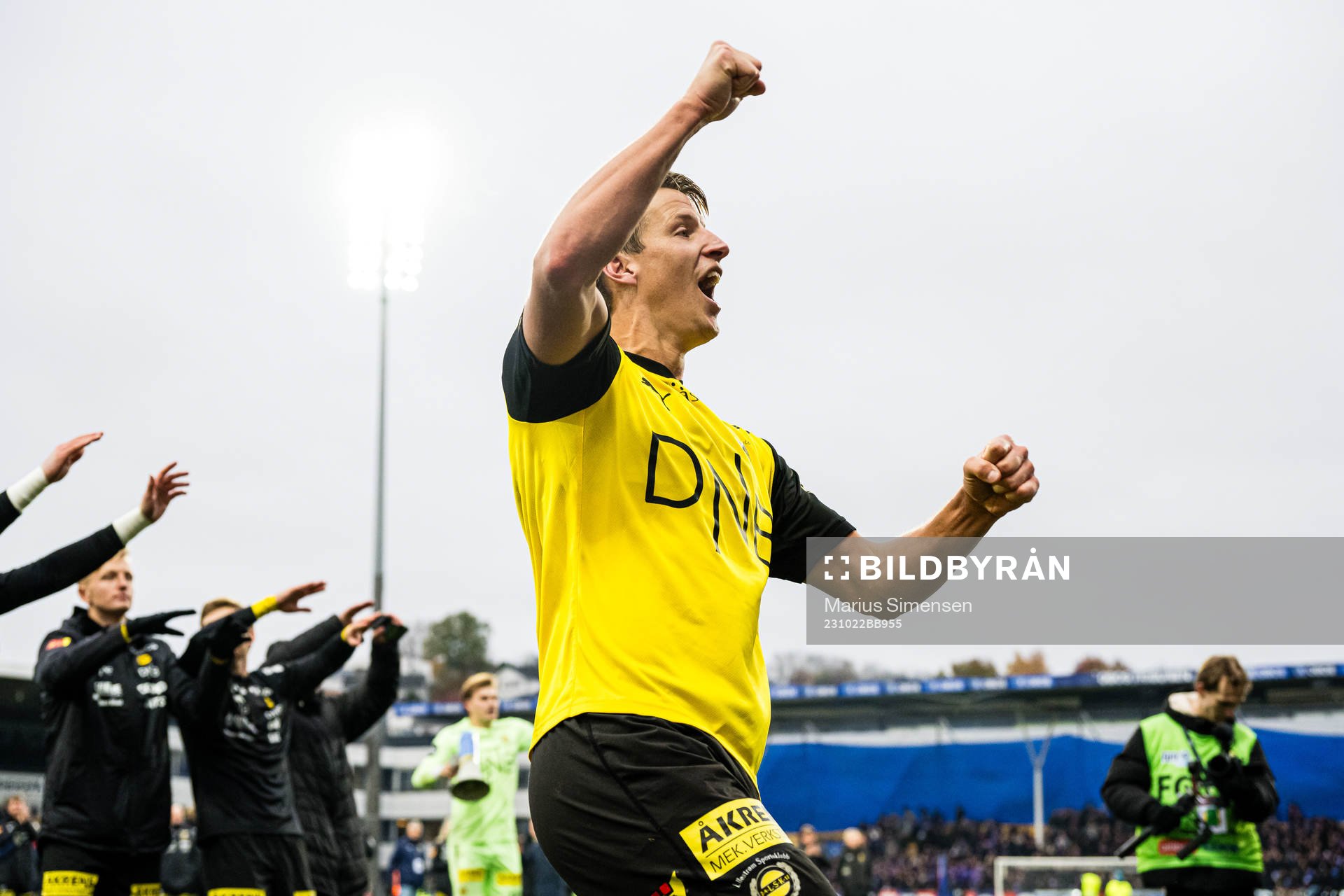 Thomas Lehne Olsen of Lillestrøm celebrates