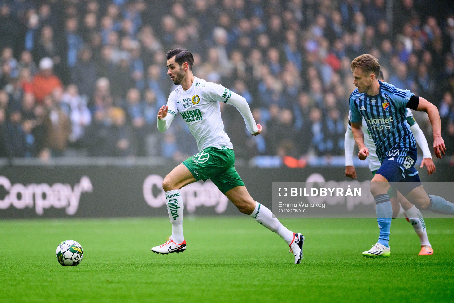 Hammarbys Adi Nalic och Djurgårdens Rasmus Schuller