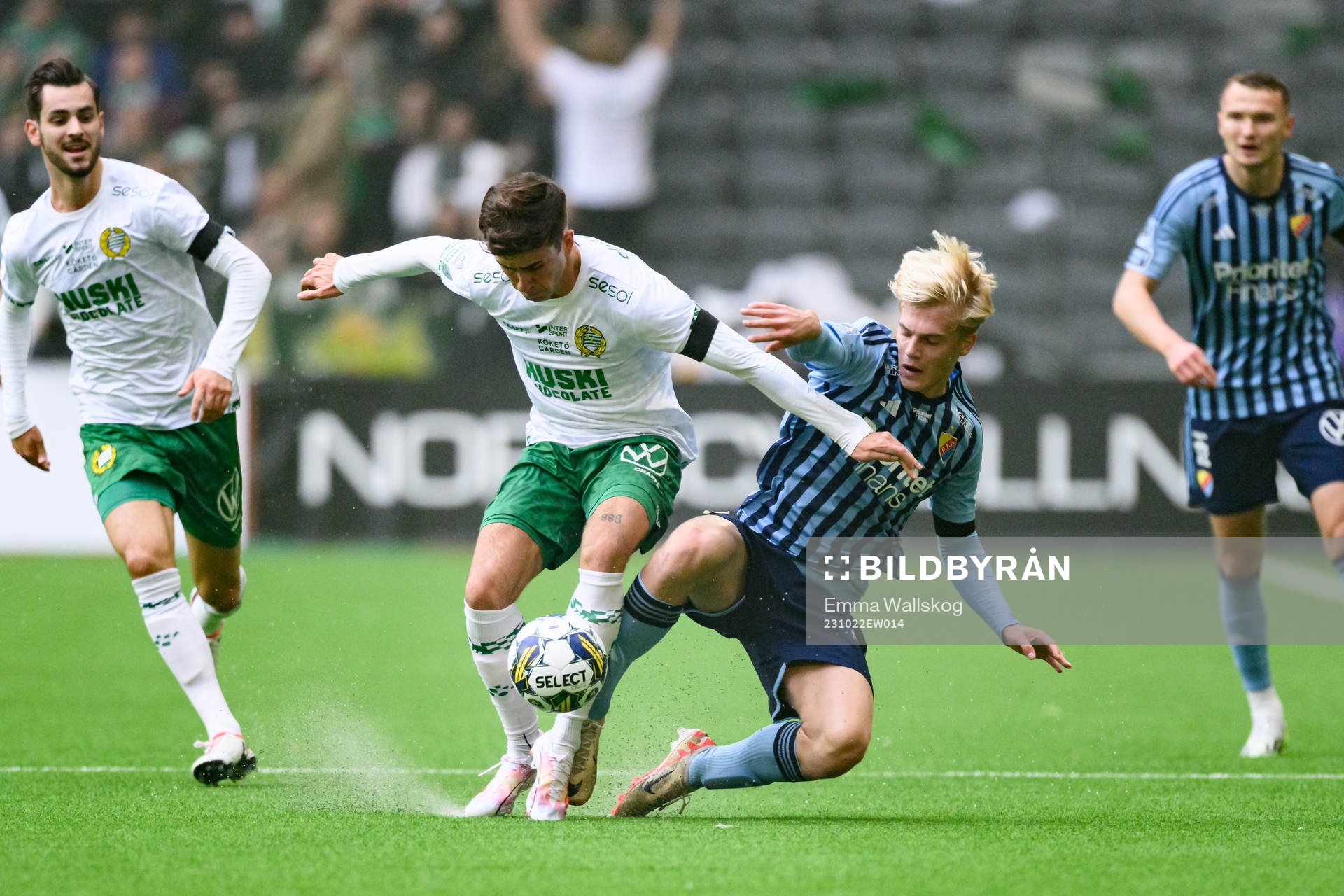 Hammarbys Marc Llinares Barragan och Djurgårdens Lucas