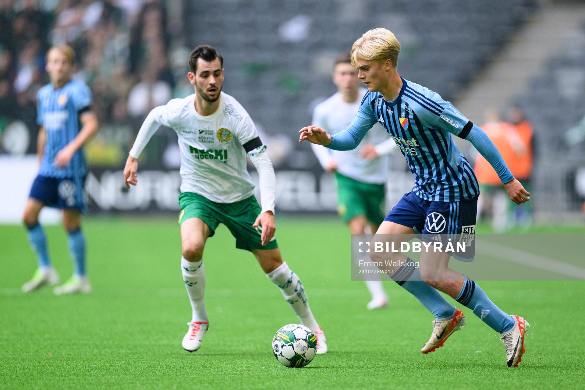 Hammarbys Adi Nalic och Djurgårdens Lucas Bergvall